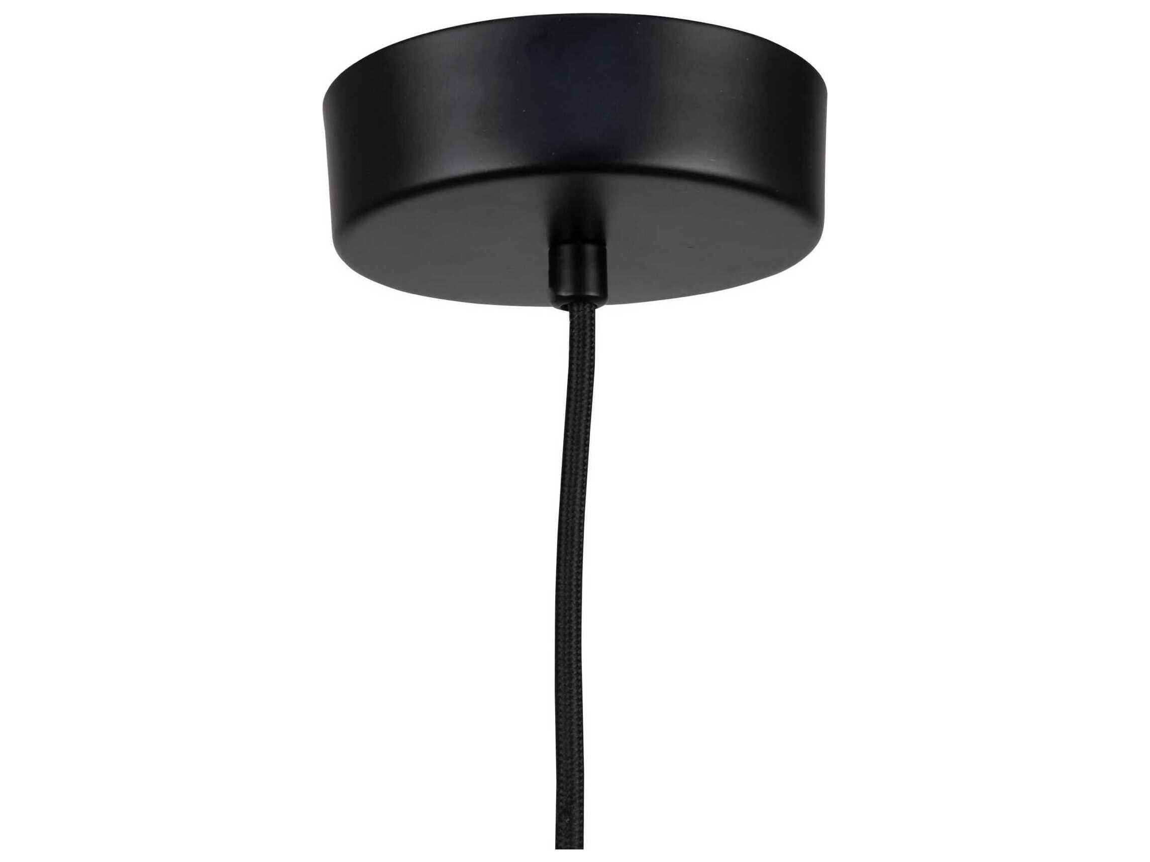 Artcraft Lexi 1-Light Black Round Pendant