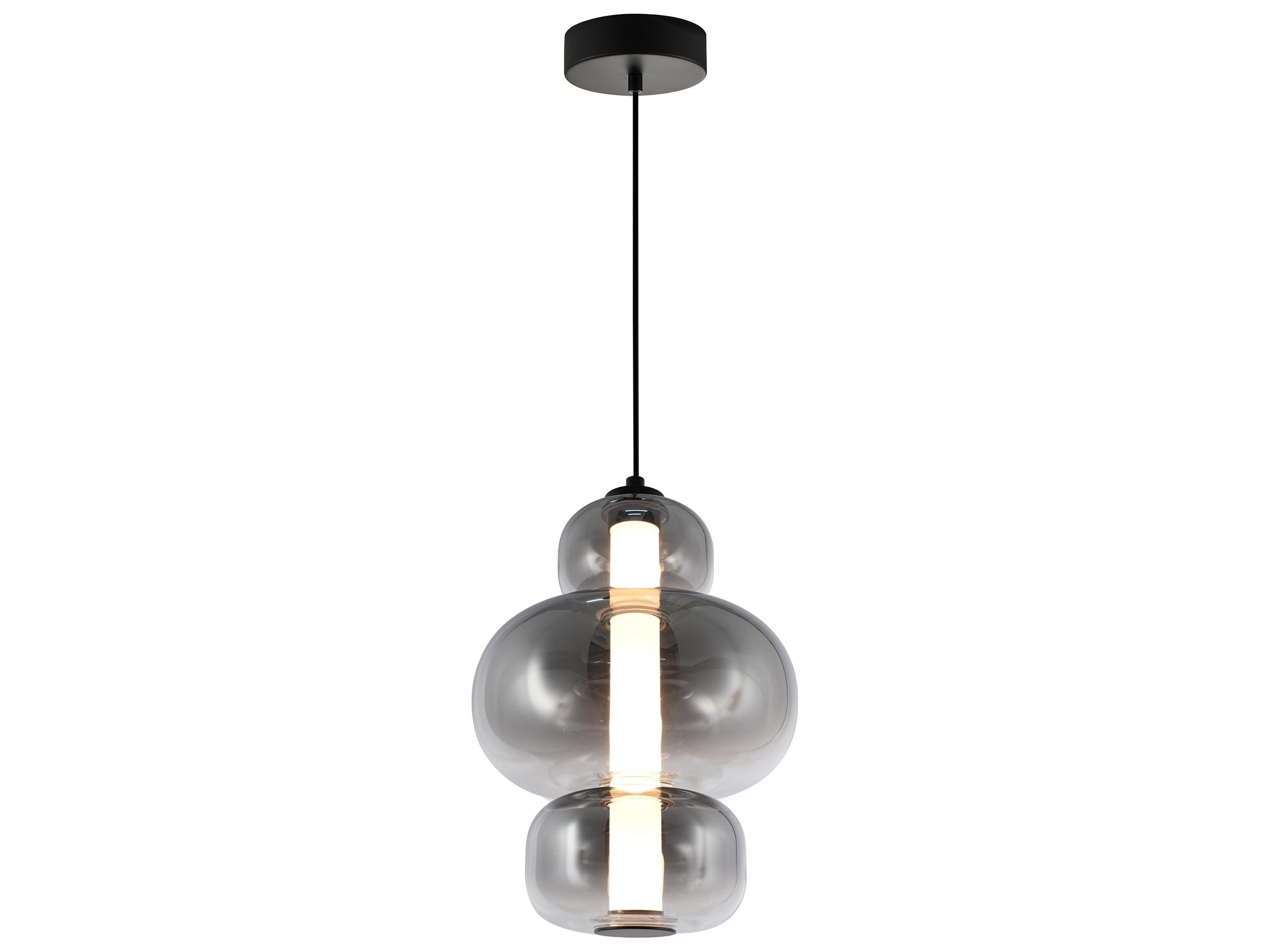 Artcraft Astra 1-Light Black Geometric Mini Pendant
