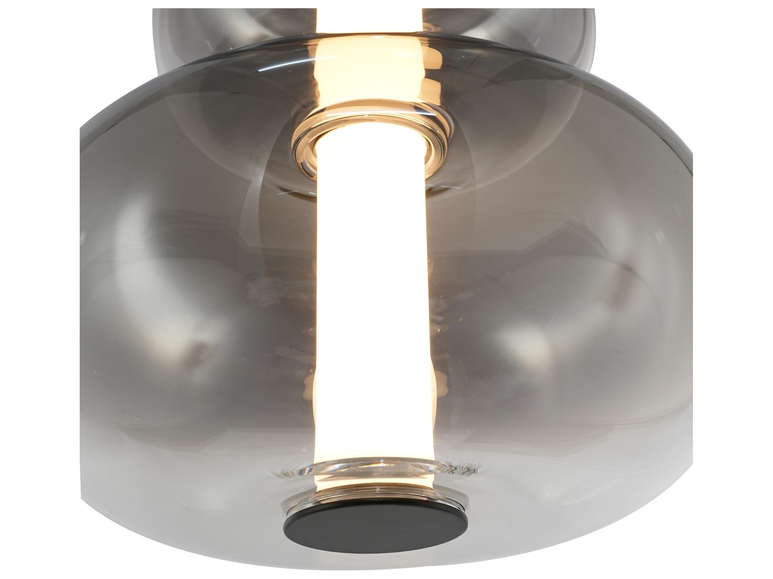 Artcraft Astra 1-Light Black Geometric Mini Pendant