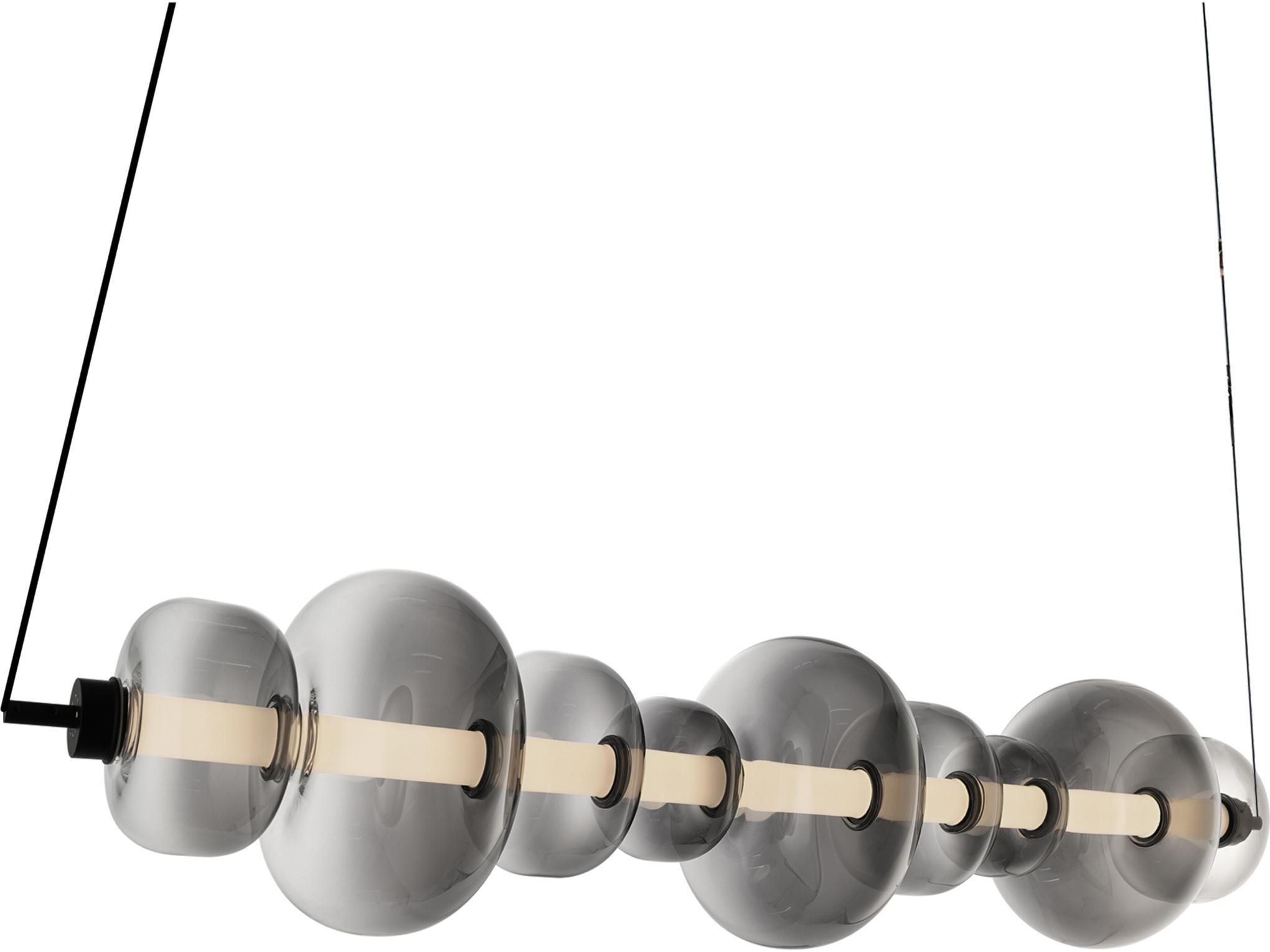 Artcraft Astra 1-Light Black Linear Island Pendant