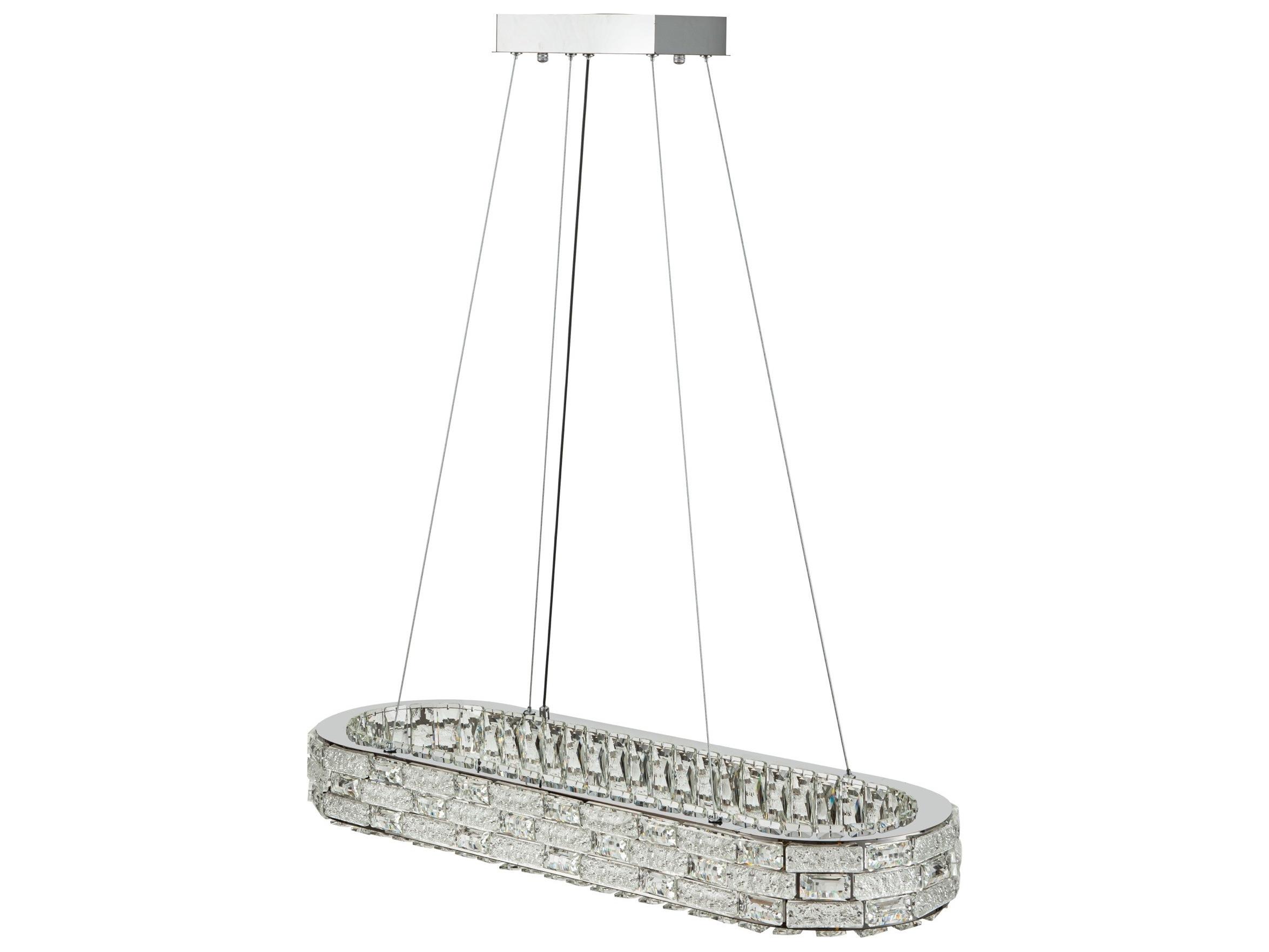 Artcraft Elegance Chrome Linear Island Pendant