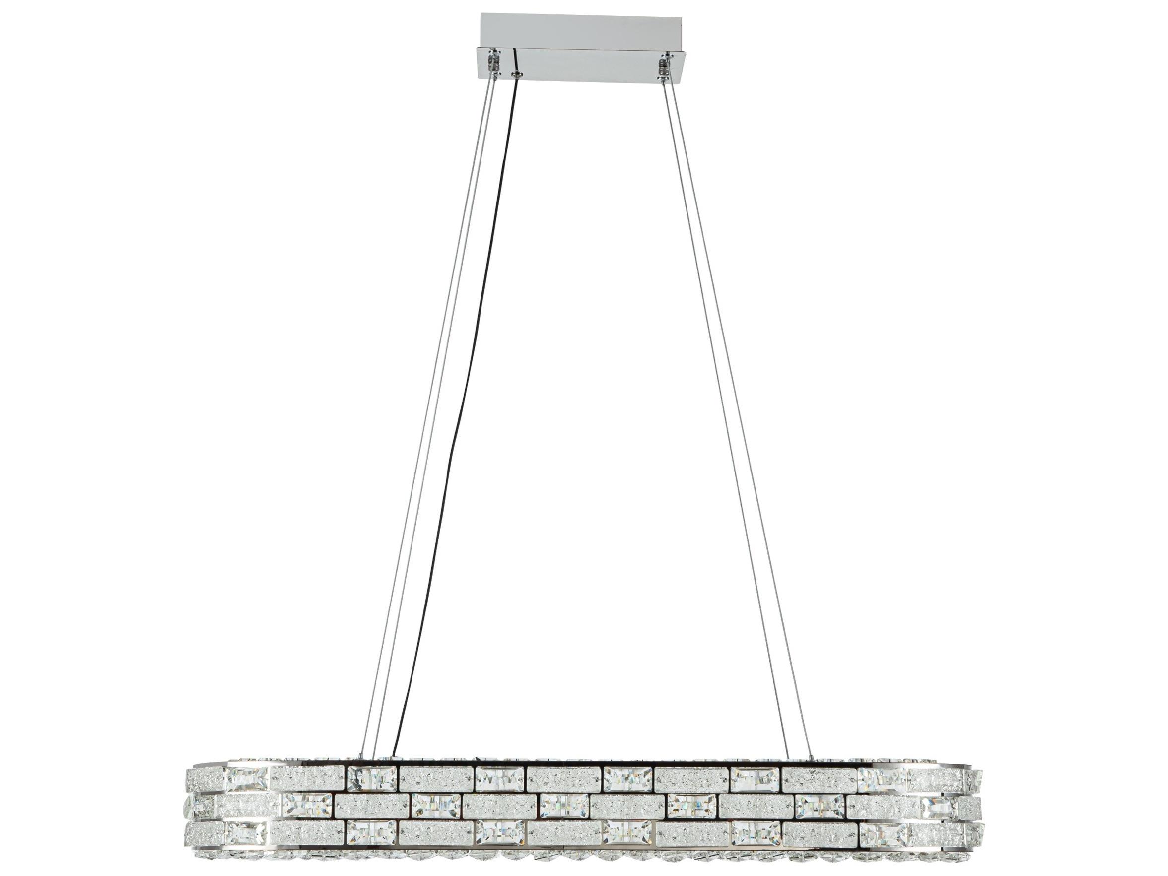 Artcraft Elegance Chrome Linear Island Pendant