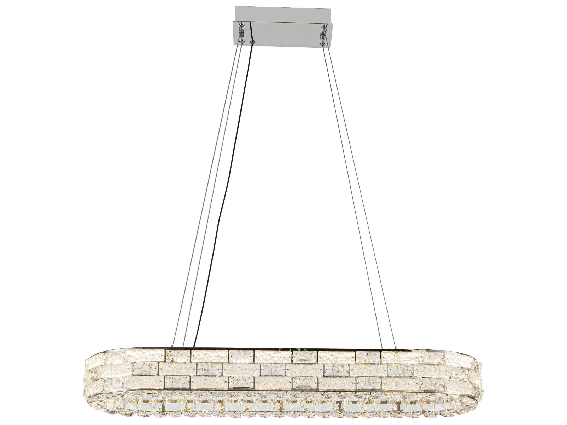 Artcraft Elegance Chrome Linear Island Pendant
