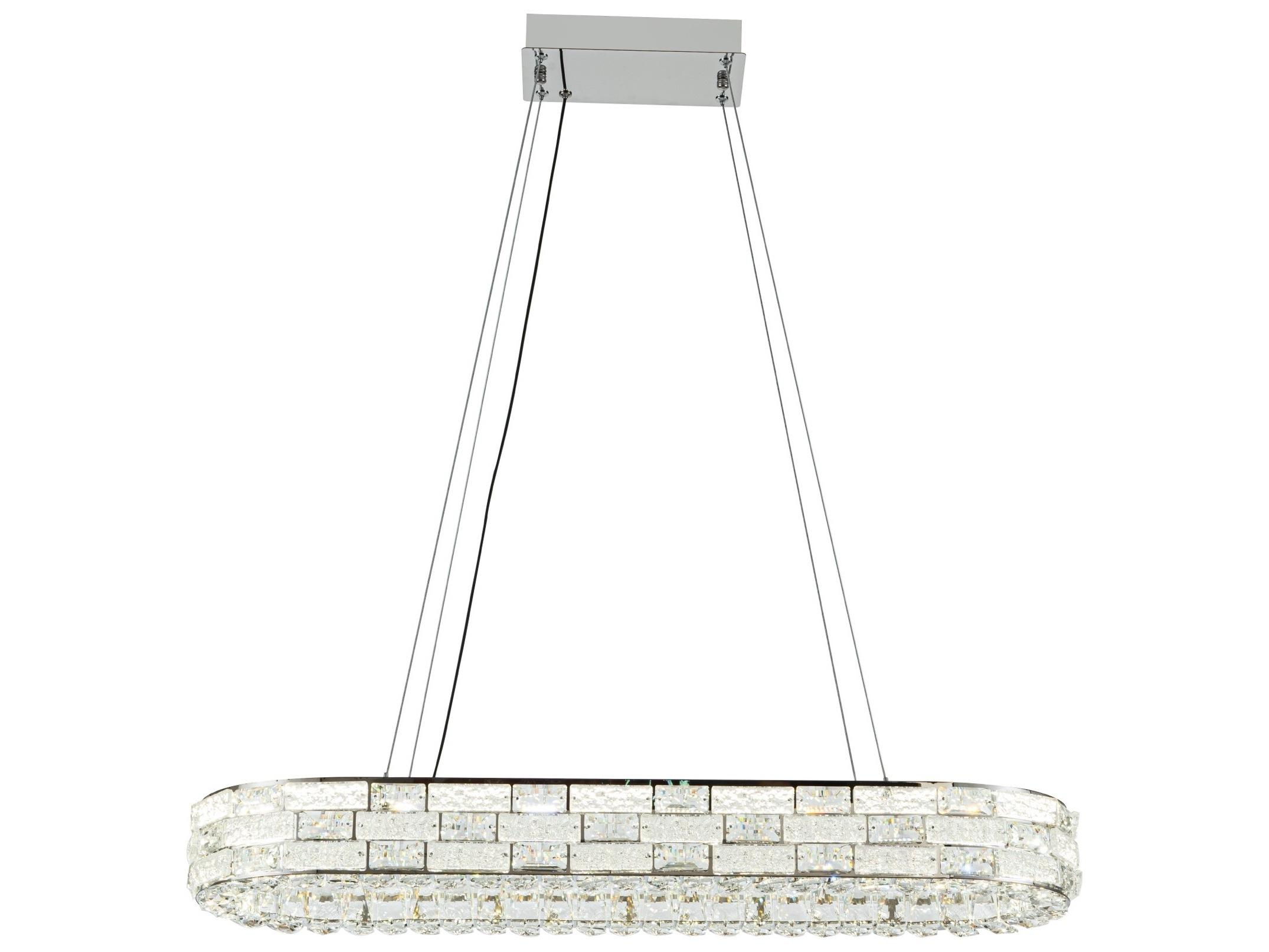 Artcraft Elegance Chrome Linear Island Pendant