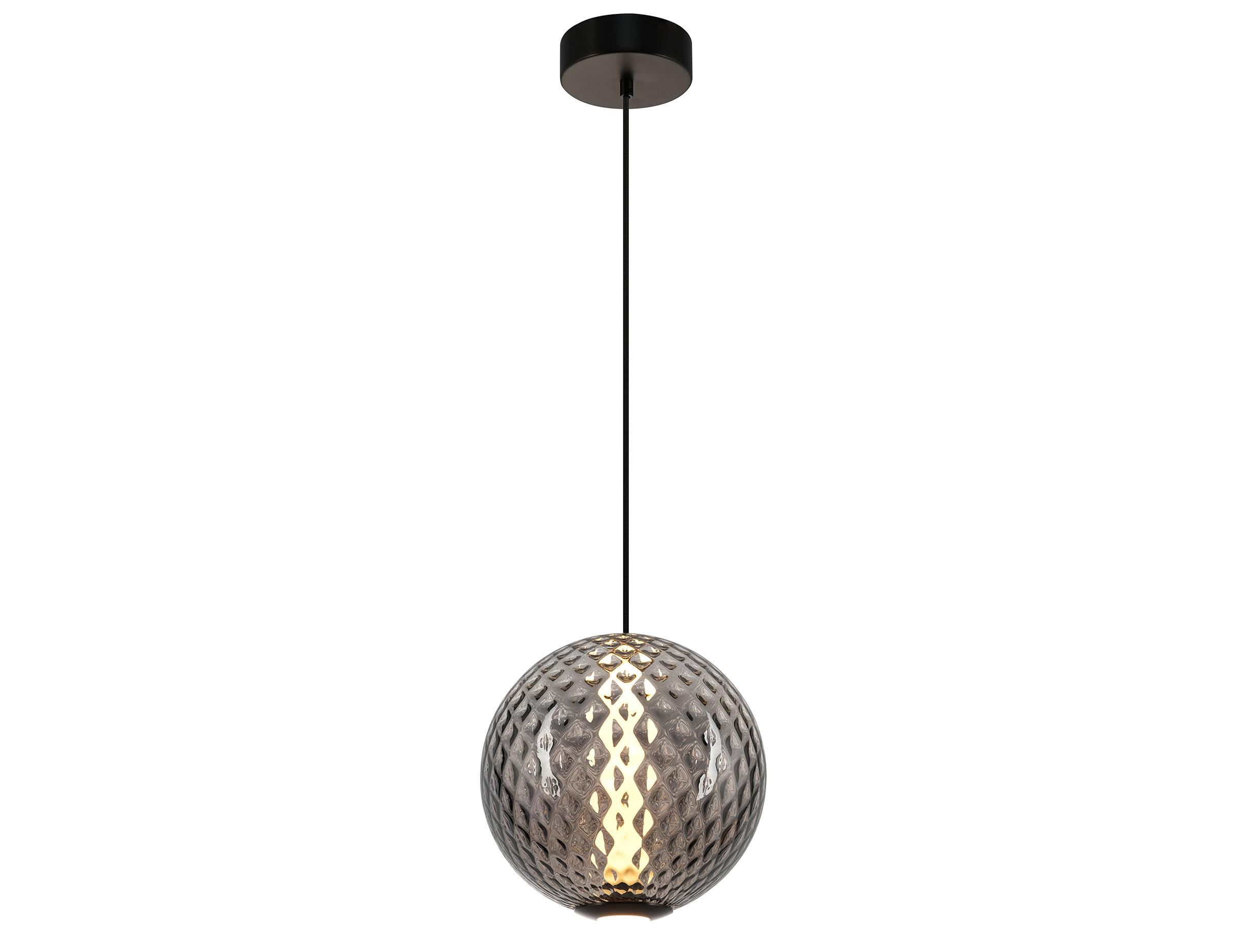 Artcraft Celeste 1-Light Smoke Gray Globe Mini Pendant