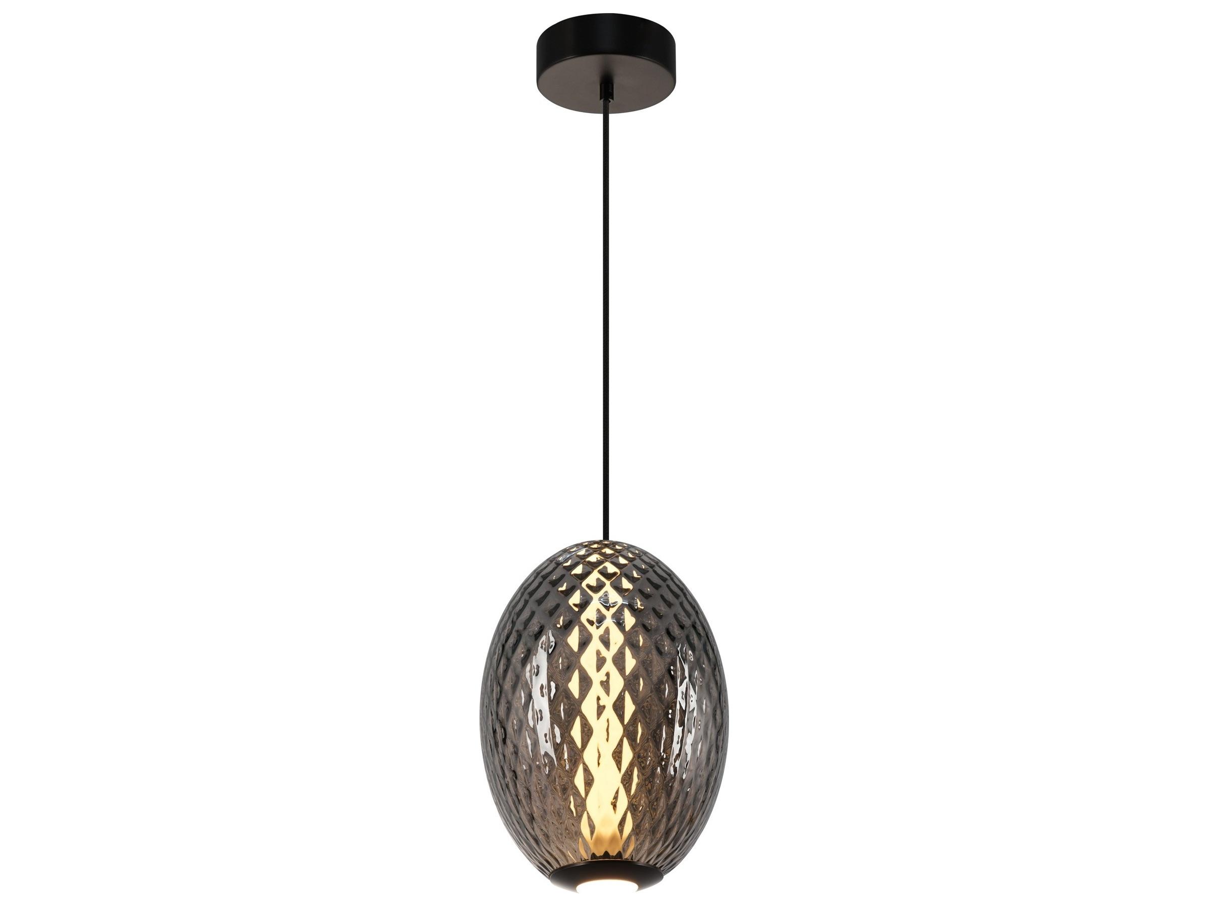 Artcraft Celeste 1-Light Smoke Gray Mini Pendant