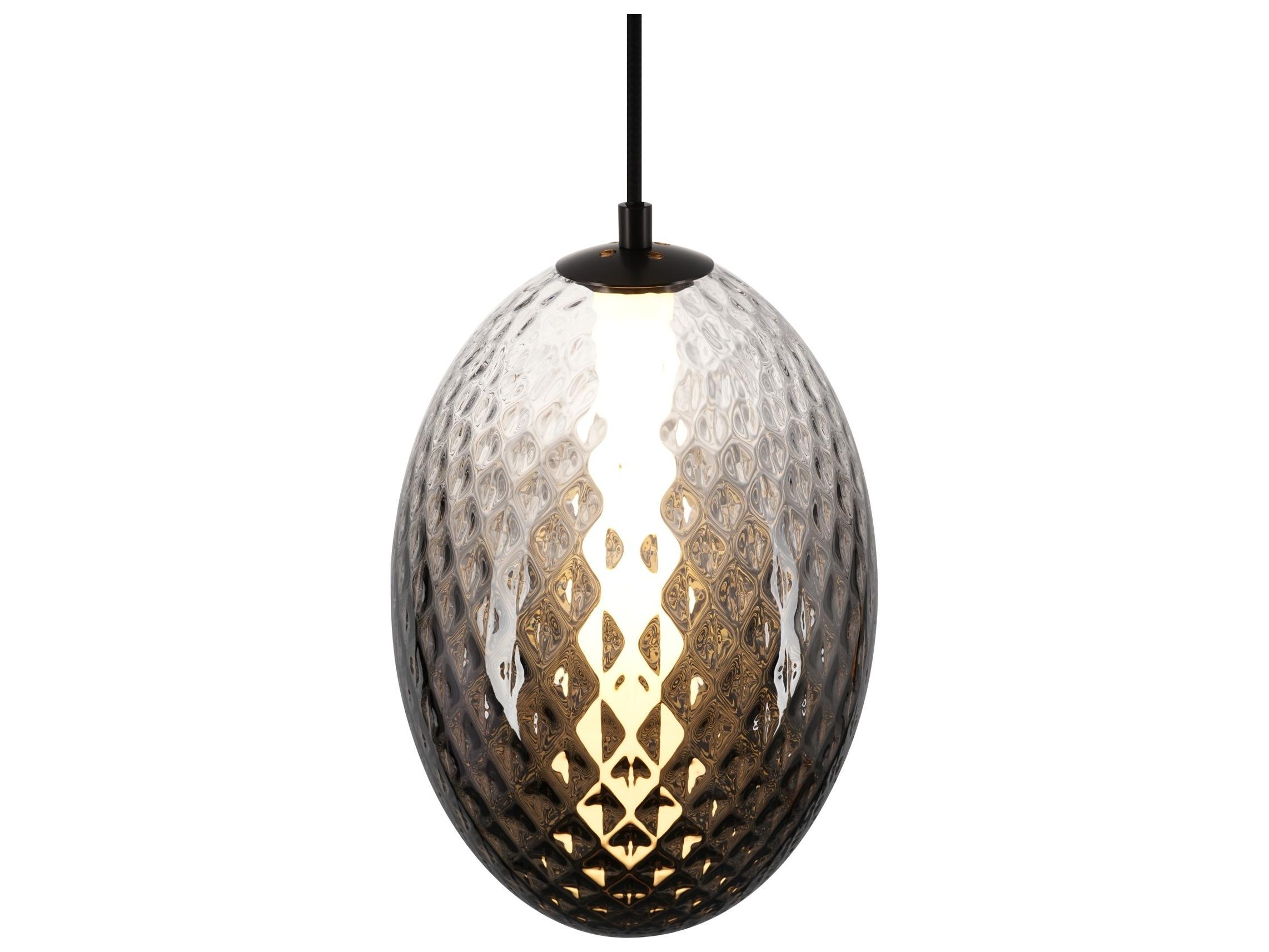 Artcraft Celeste 1-Light Smoke Gray Mini Pendant