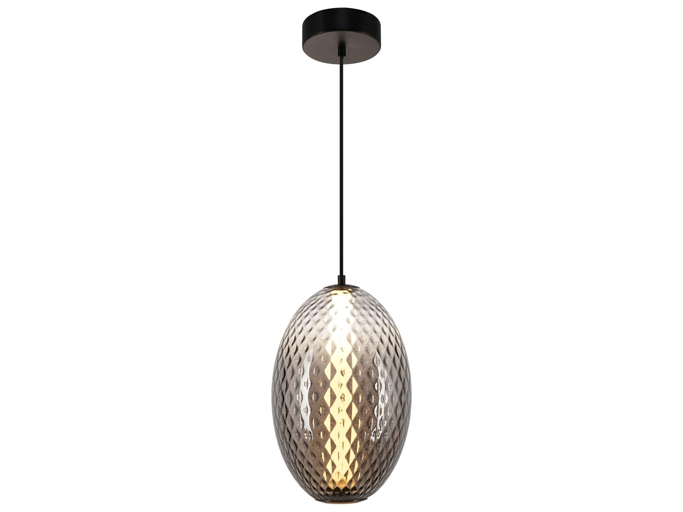 Artcraft Celeste 1-Light Smoke Gray Mini Pendant