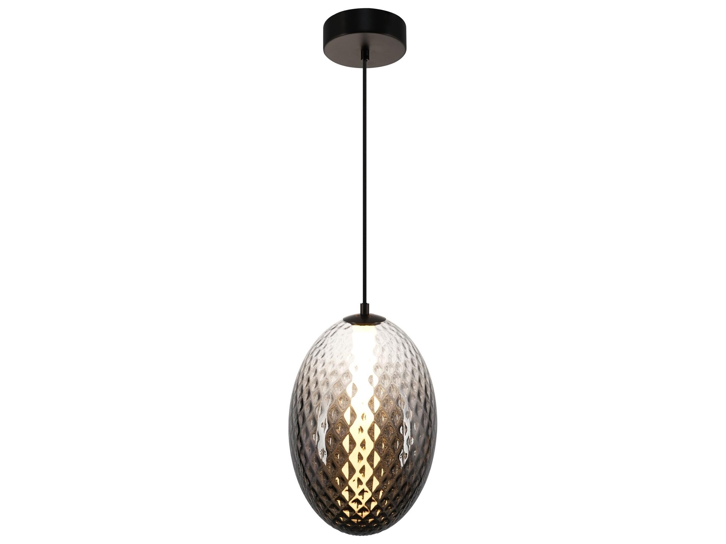 Artcraft Celeste 1-Light Smoke Gray Mini Pendant