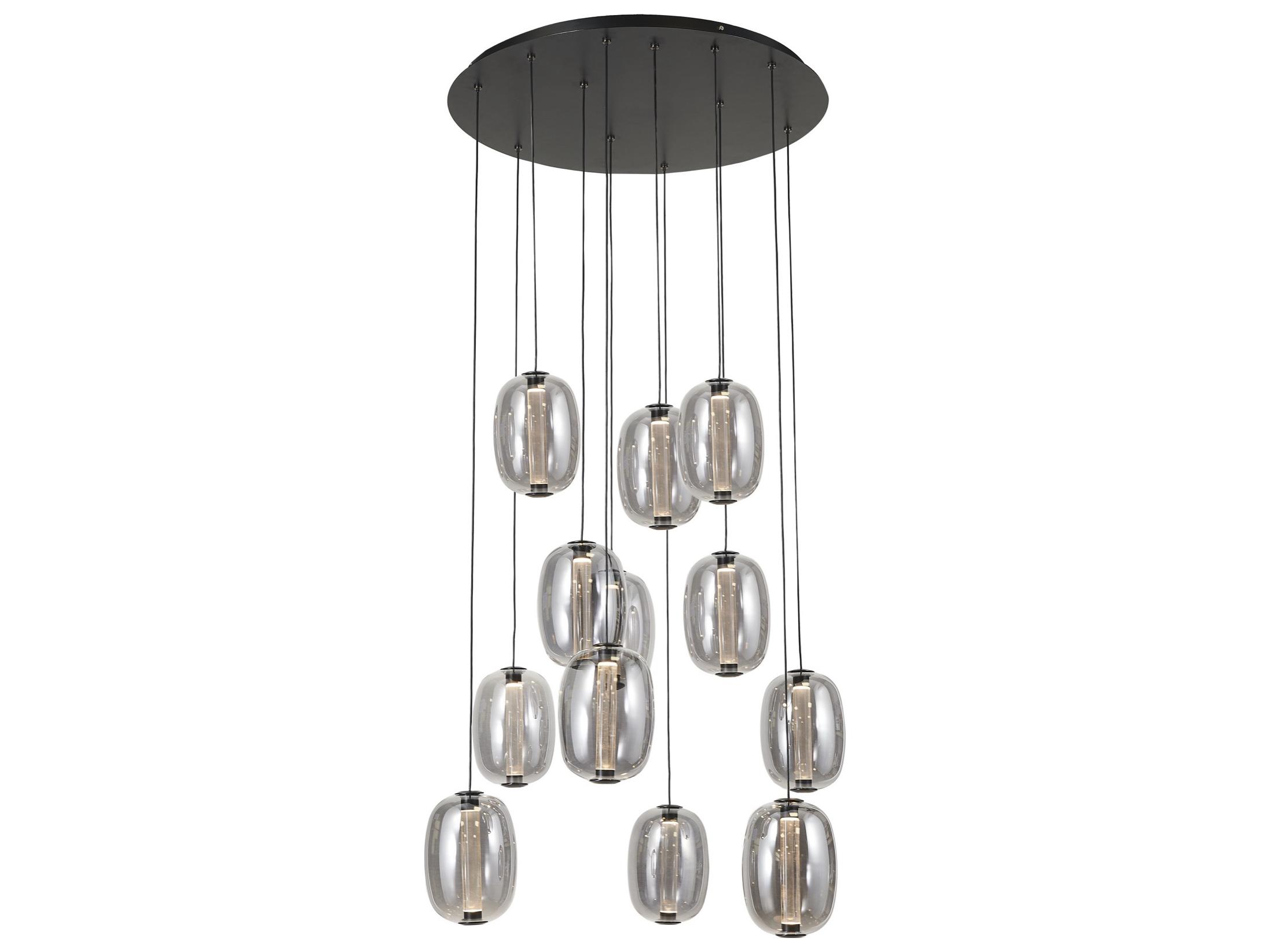 Artcraft Vega 12-Light Black Pendant
