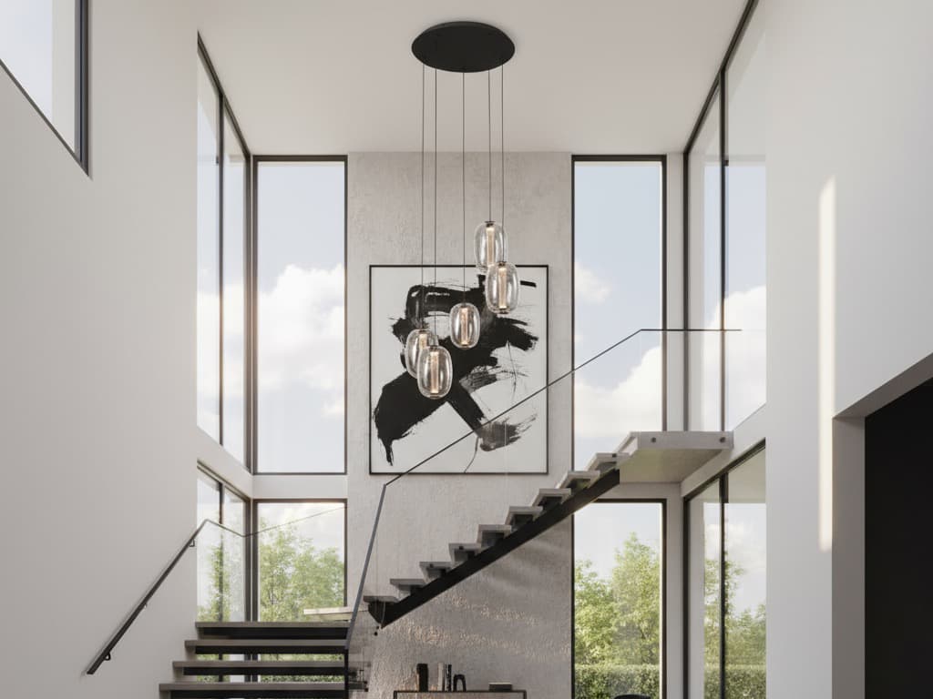 Artcraft Vega 5-Light Black Pendant