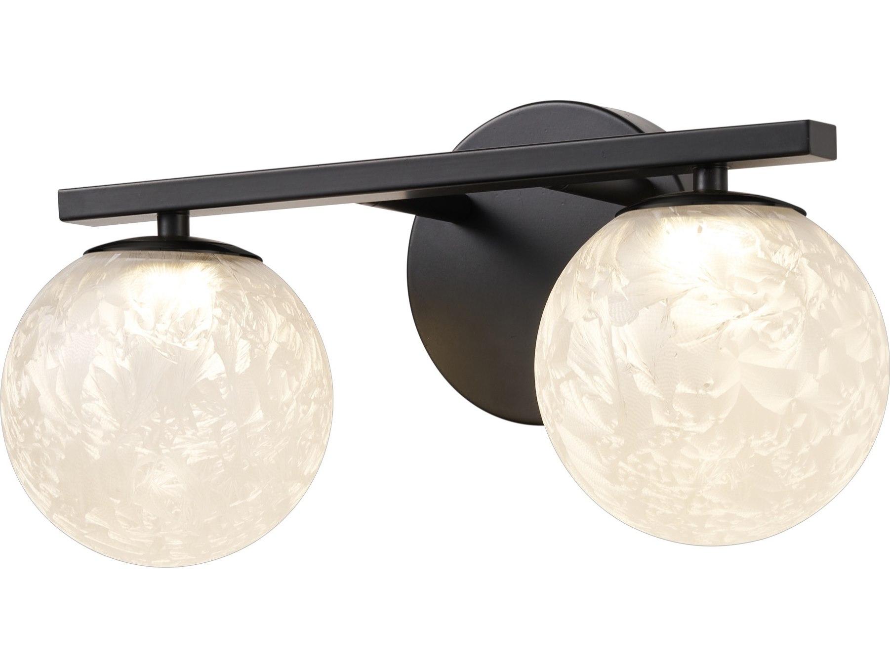 Artcraft Forma 2-Light Black Vanity Light
