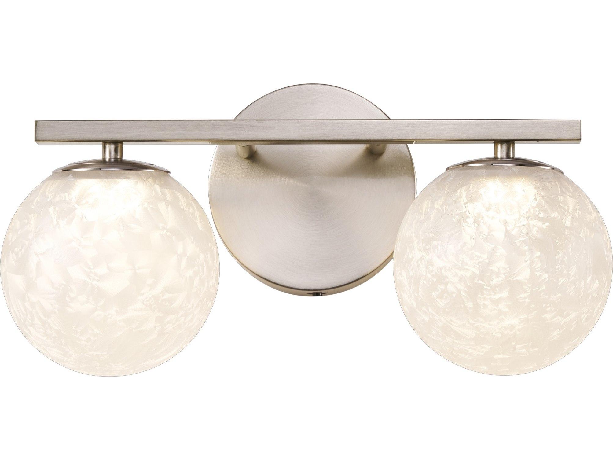 Artcraft Forma 2-Light Brushed Nickel Vanity Light