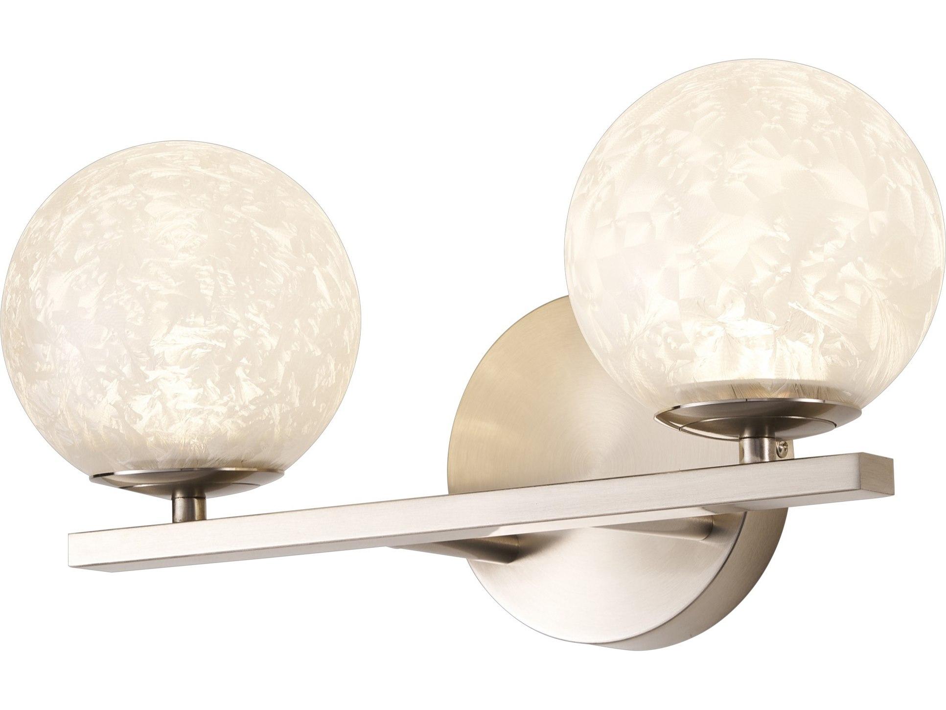 Artcraft Forma 2-Light Brushed Nickel Vanity Light
