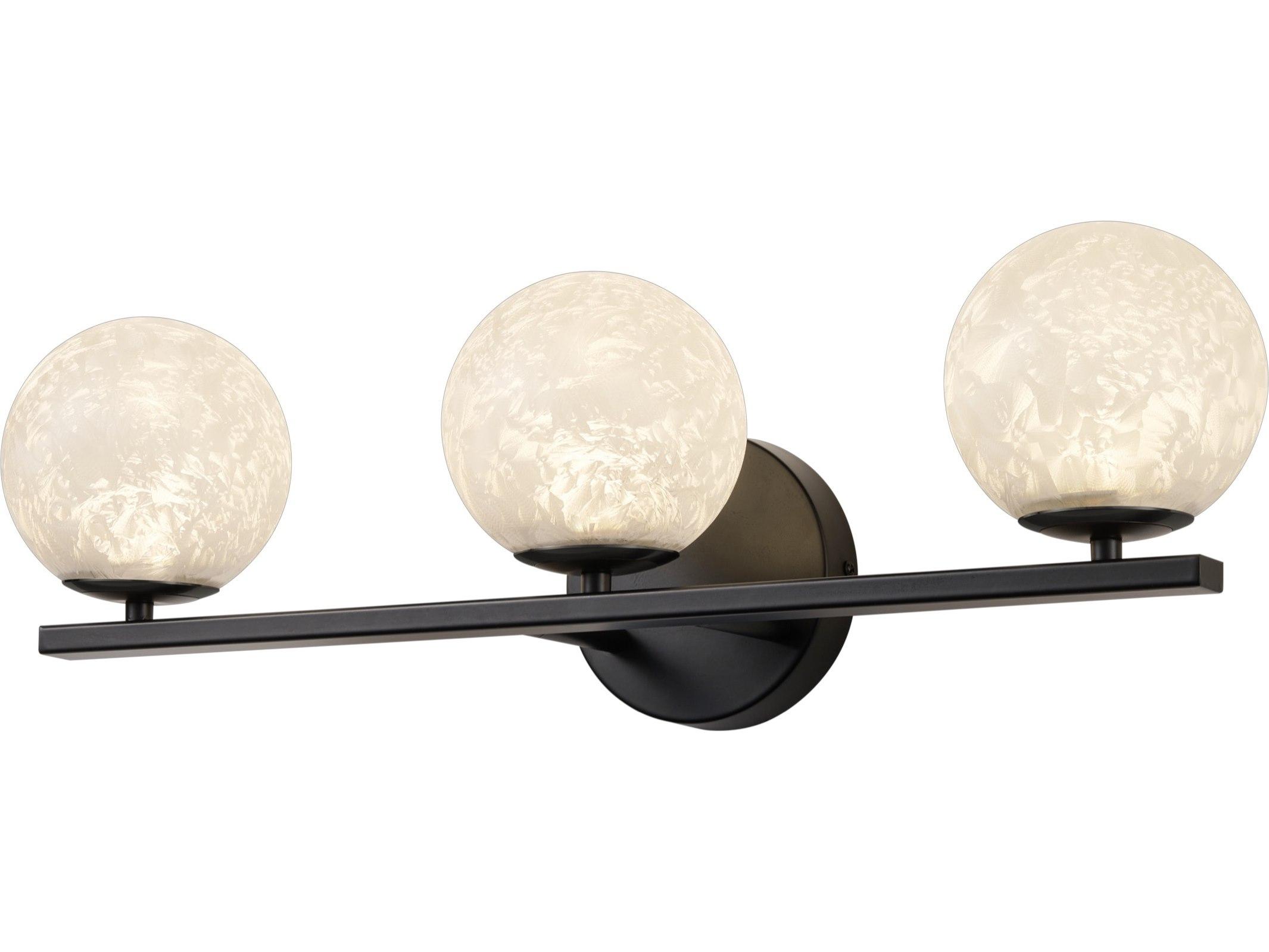 Artcraft Forma 3-Light Black Vanity Light