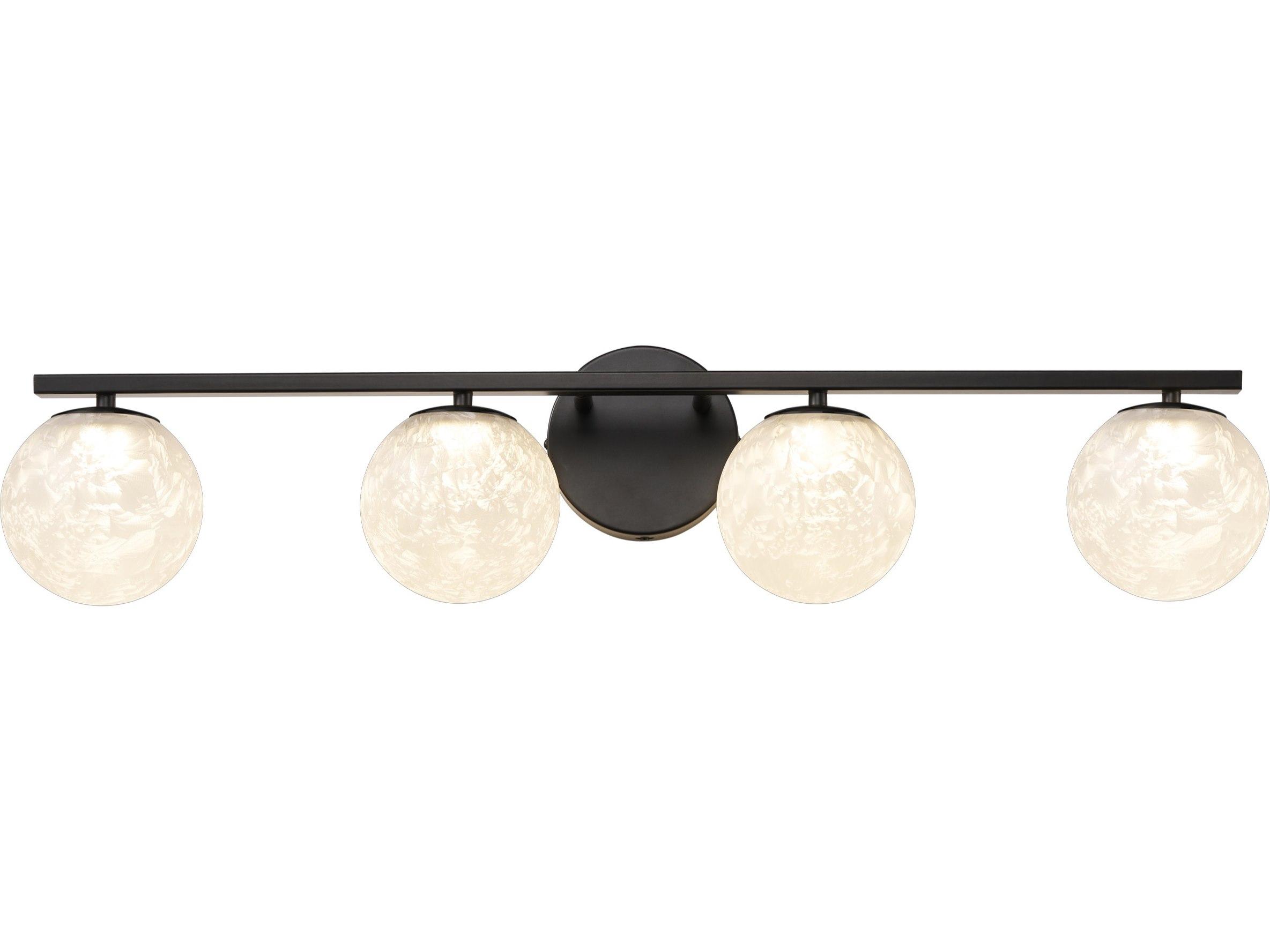 Artcraft Forma 4-Light Black Vanity Light
