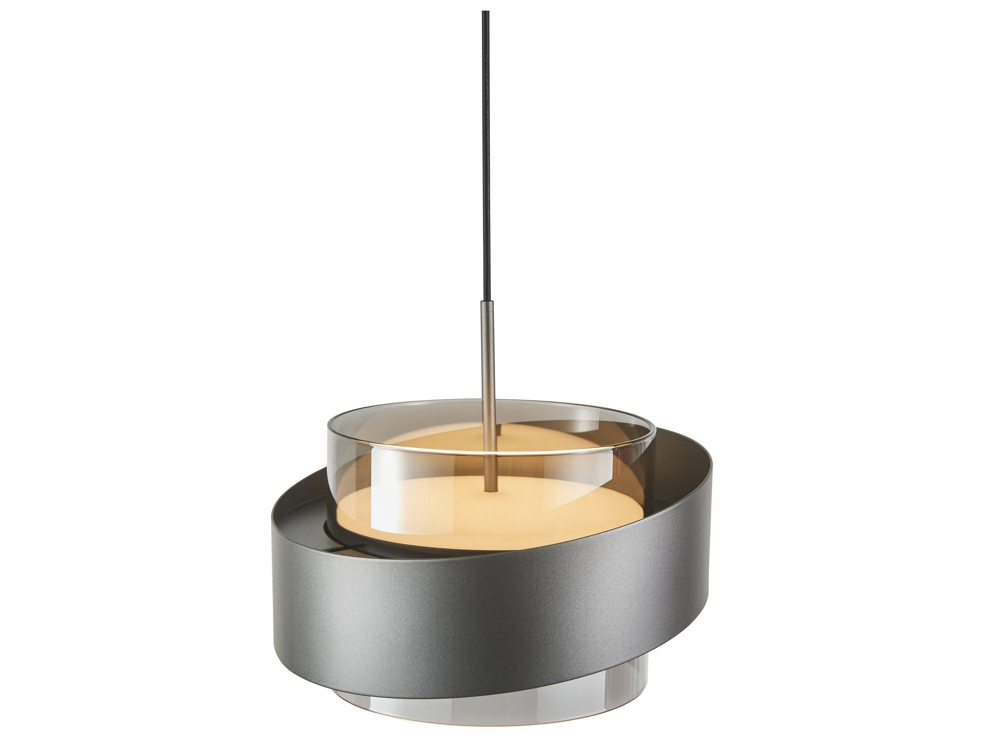 Artcraft Axis 1-Light Graphite Gray Cylinder Pendant