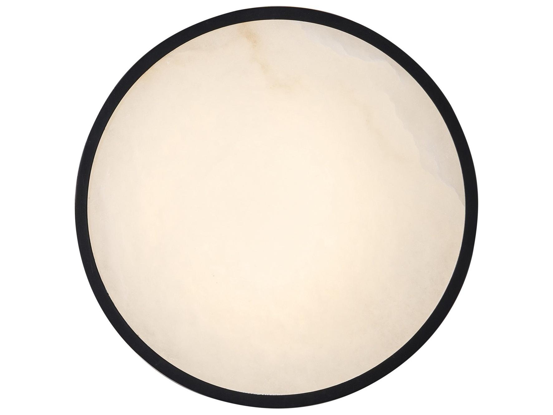 Artcraft Dax Black Brass Flush Mount