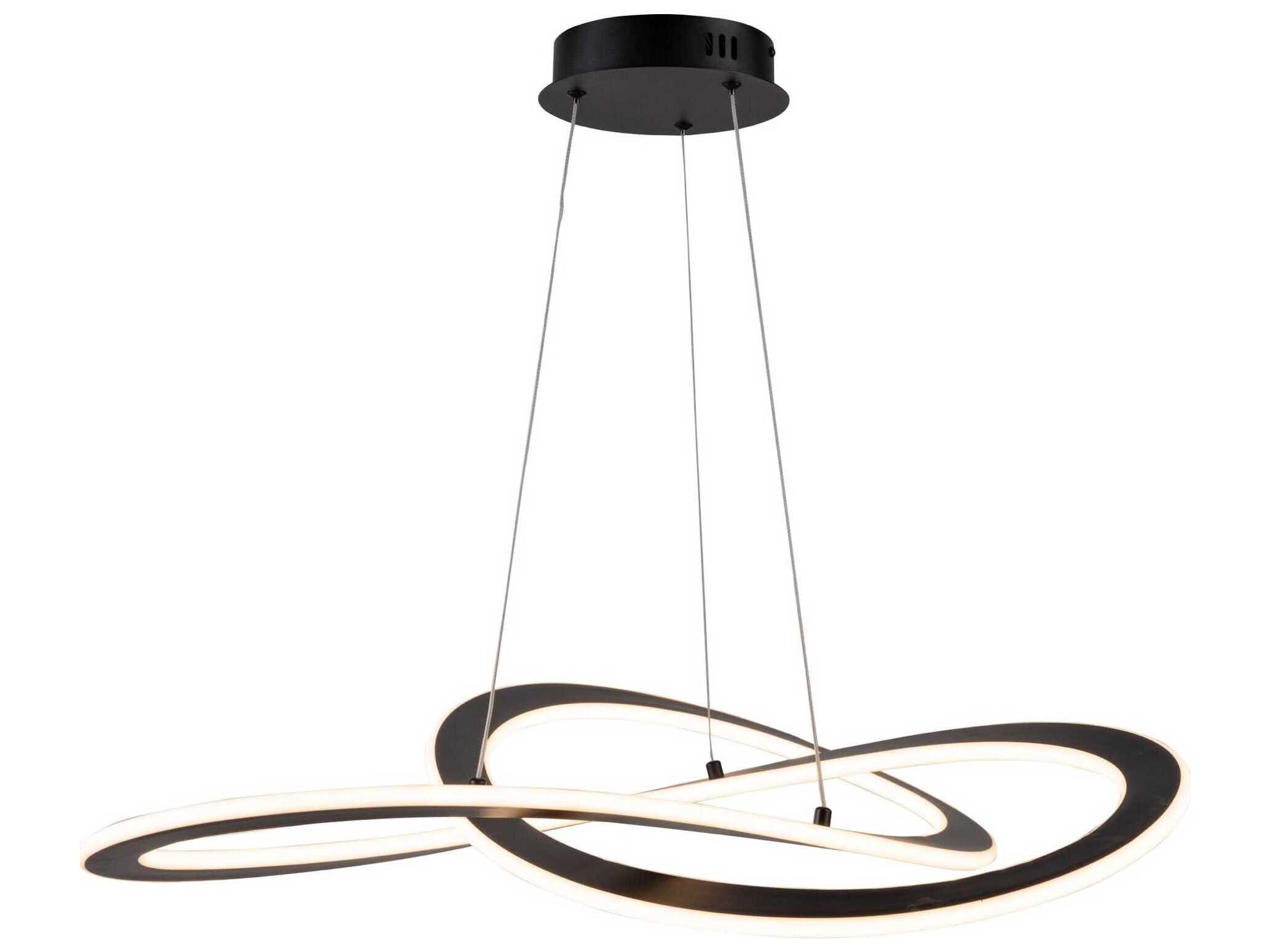 Artcraft Wave Black LED Pendant