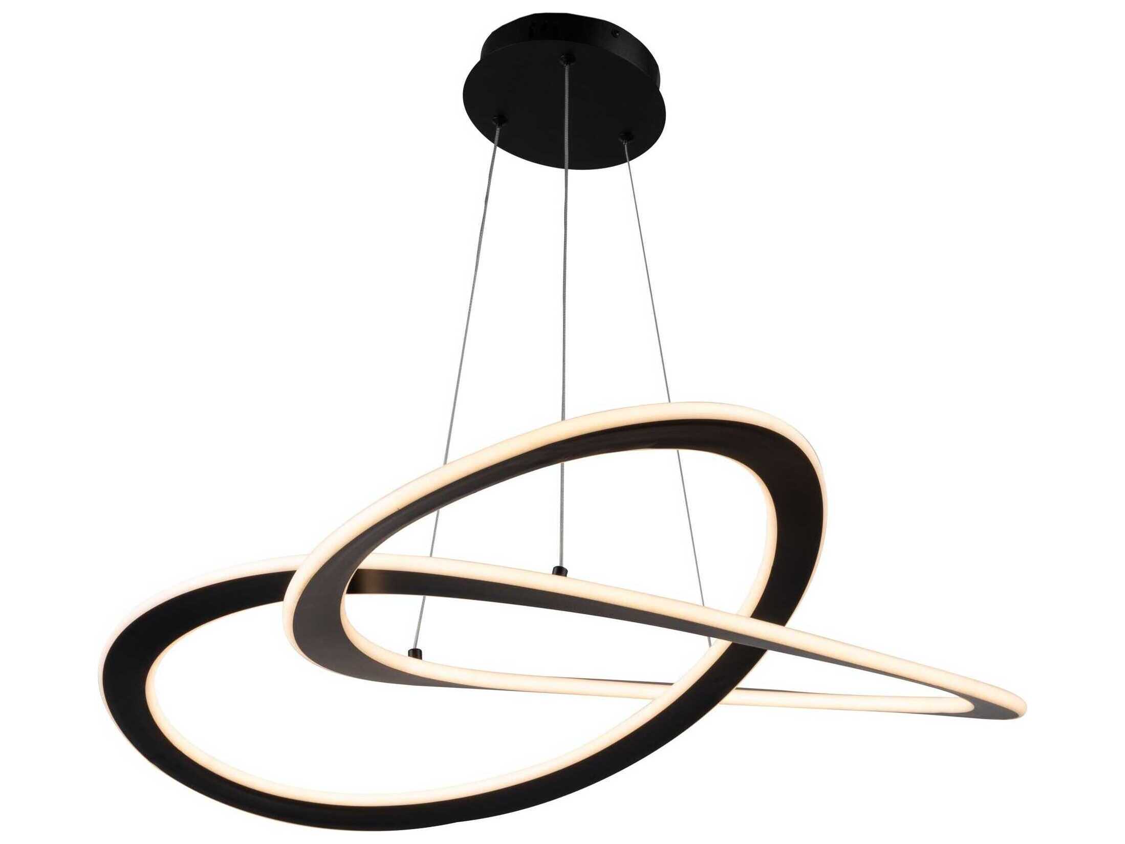 Artcraft Wave Black LED Pendant