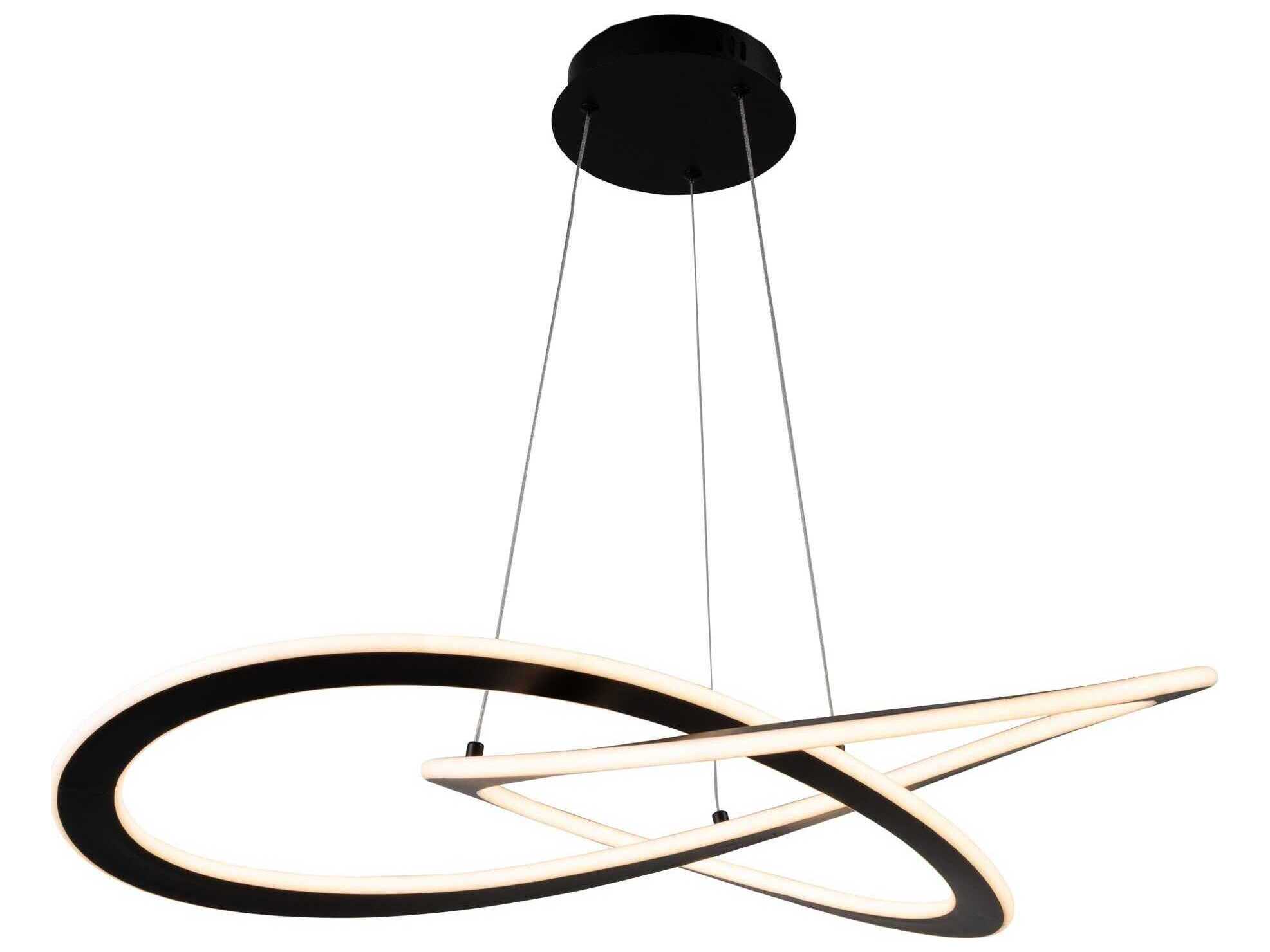 Artcraft Wave Black LED Pendant