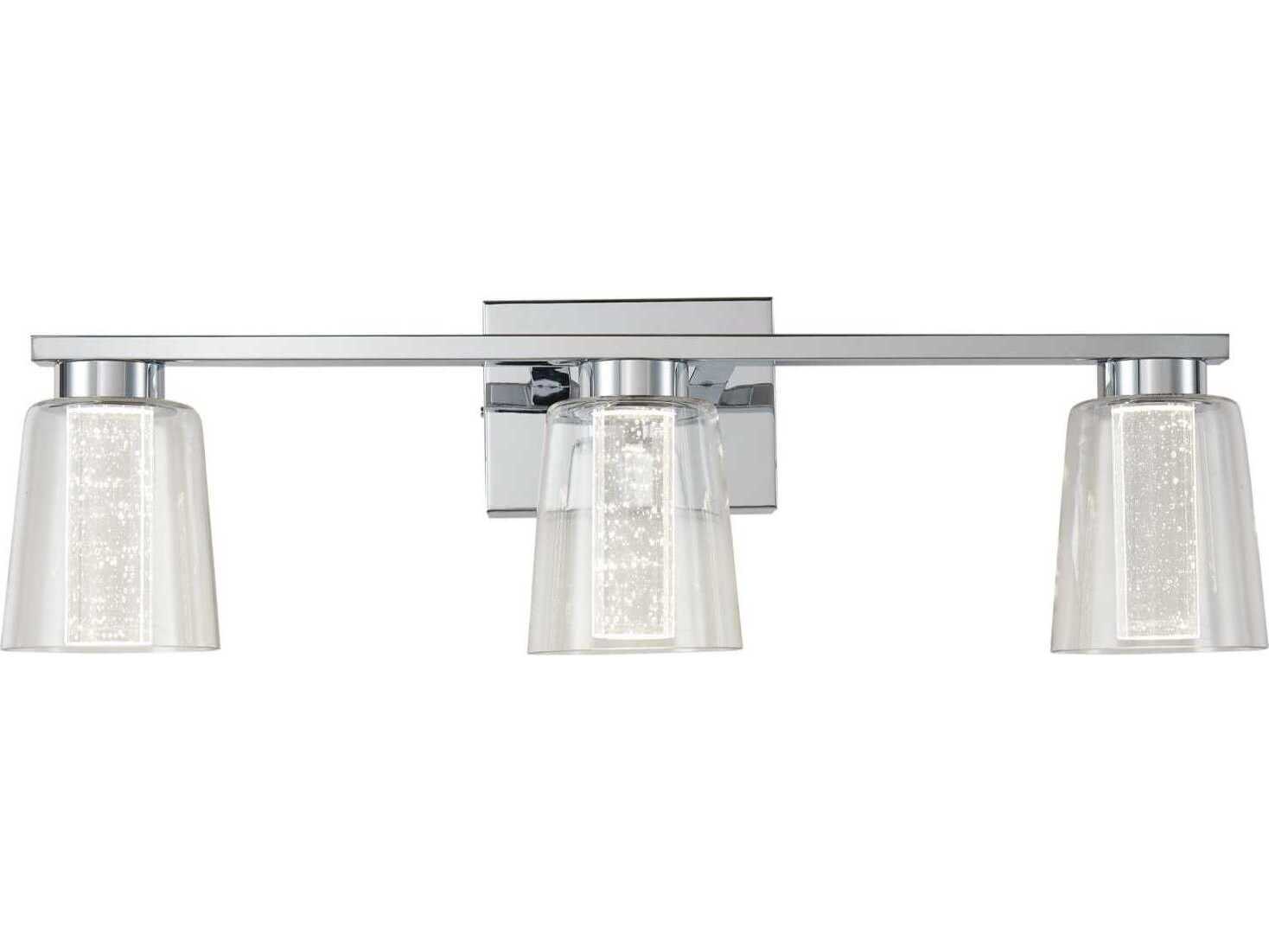 Artcraft Dalton 3-Light Chrome Vanity Light
