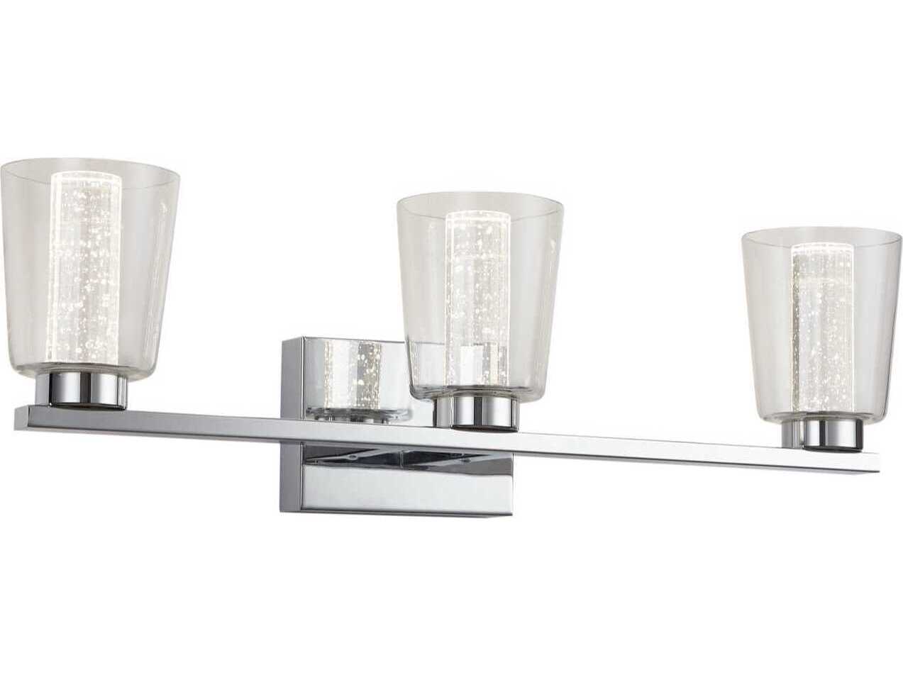 Artcraft Dalton 3-Light Chrome Vanity Light