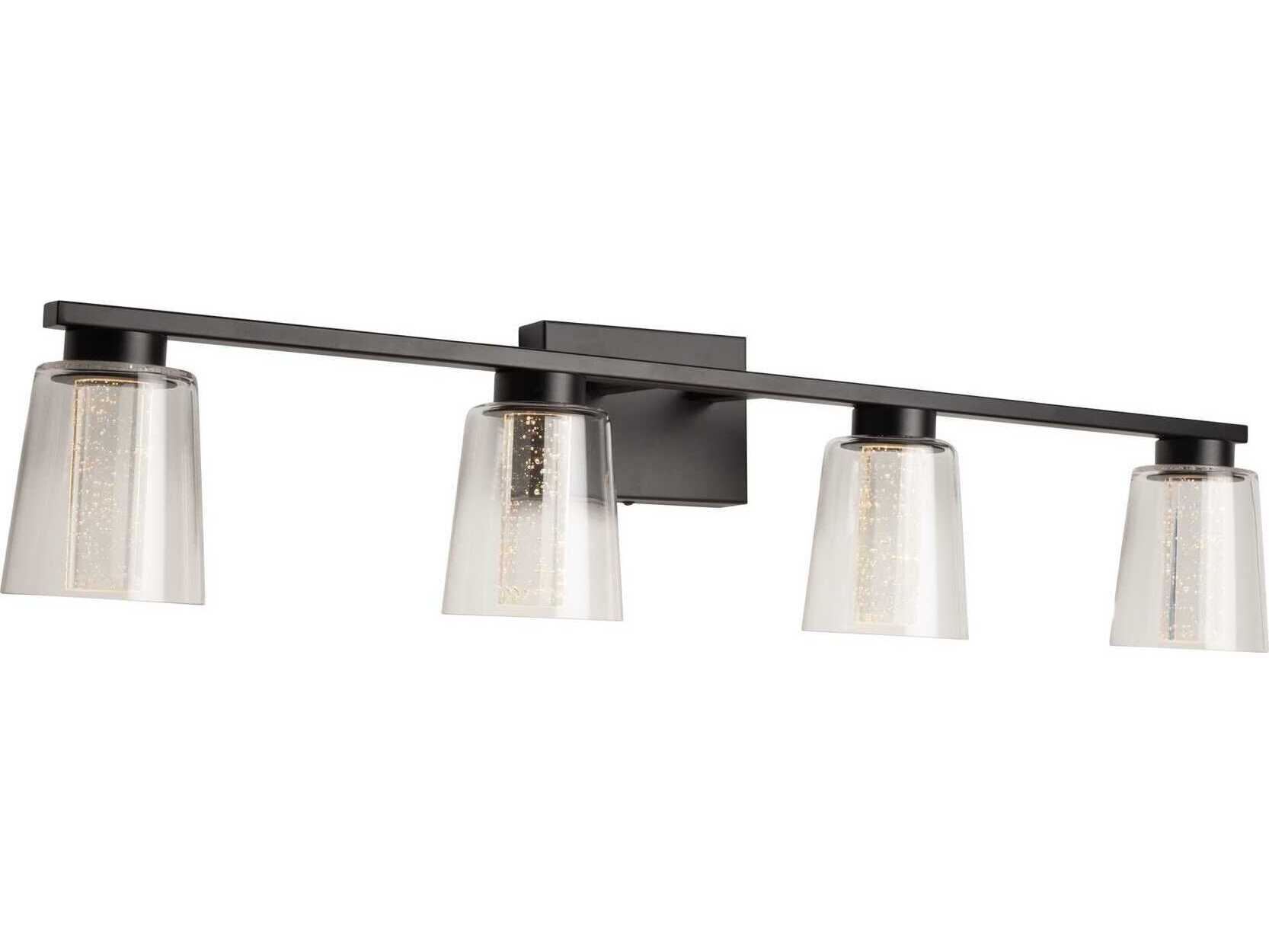 Artcraft Dalton 4-Light Black Vanity Light