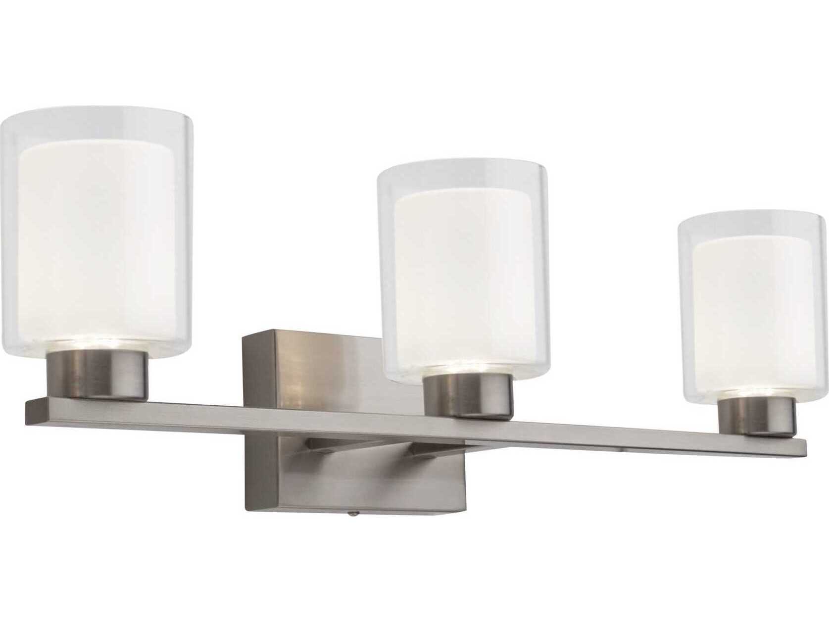 Artcraft Saville 3-Light Brushed Nickel Vanity Light