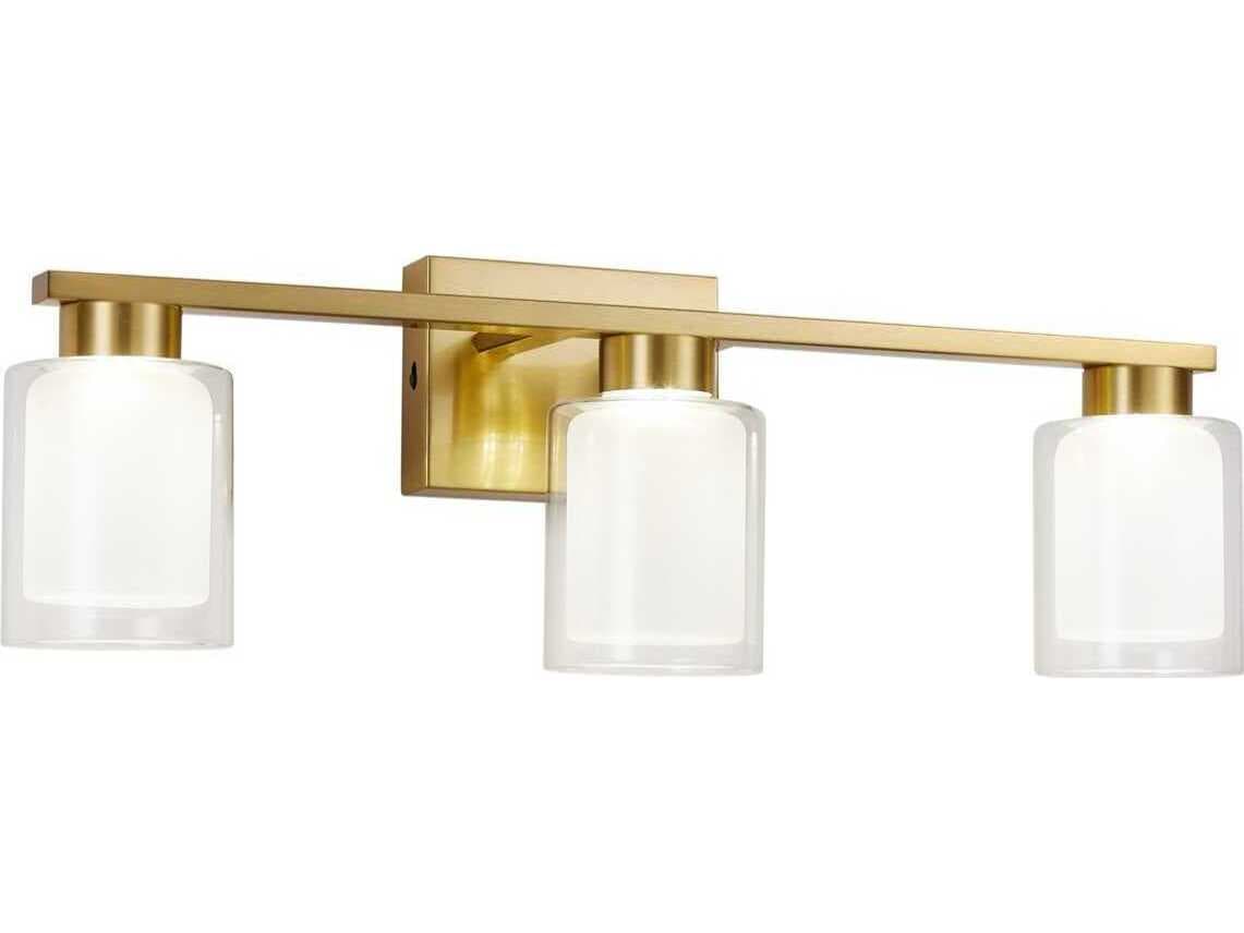 Artcraft Saville 3-Light Brass Vanity Light