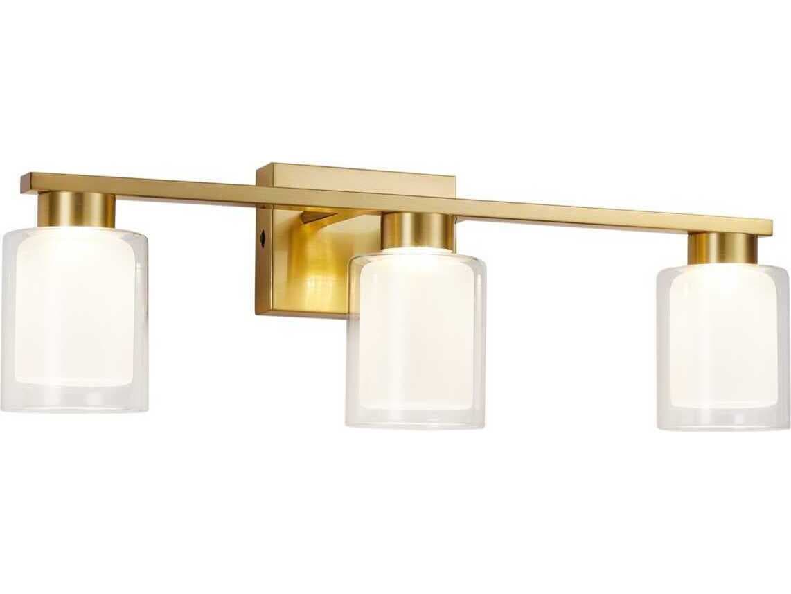 Artcraft Saville 3-Light Brass Vanity Light