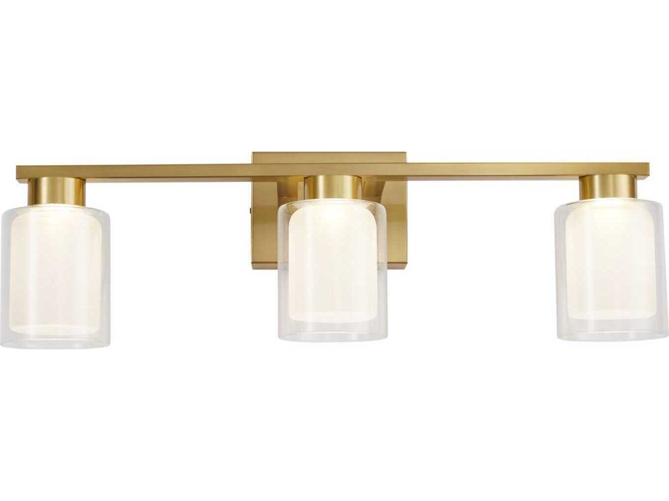 Artcraft Saville 3-Light Brass Vanity Light