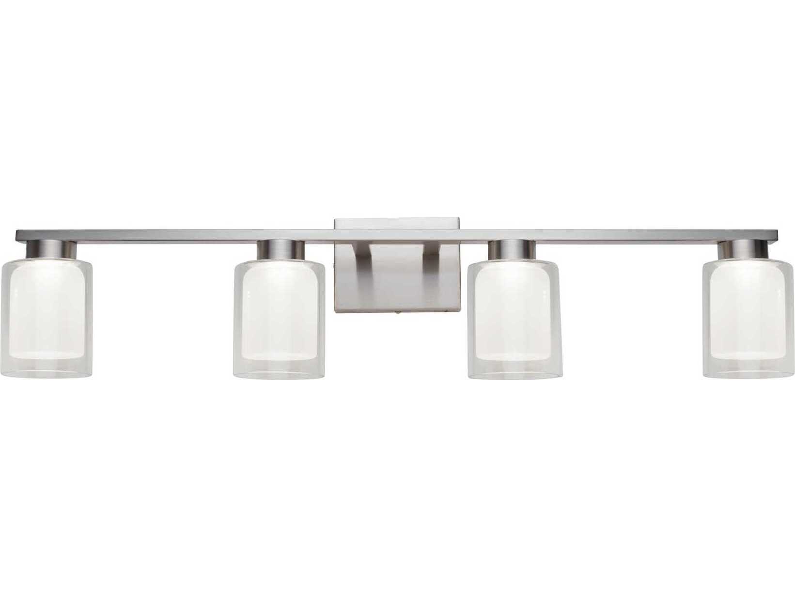 Artcraft Saville 4-Light Brushed Nickel Vanity Light