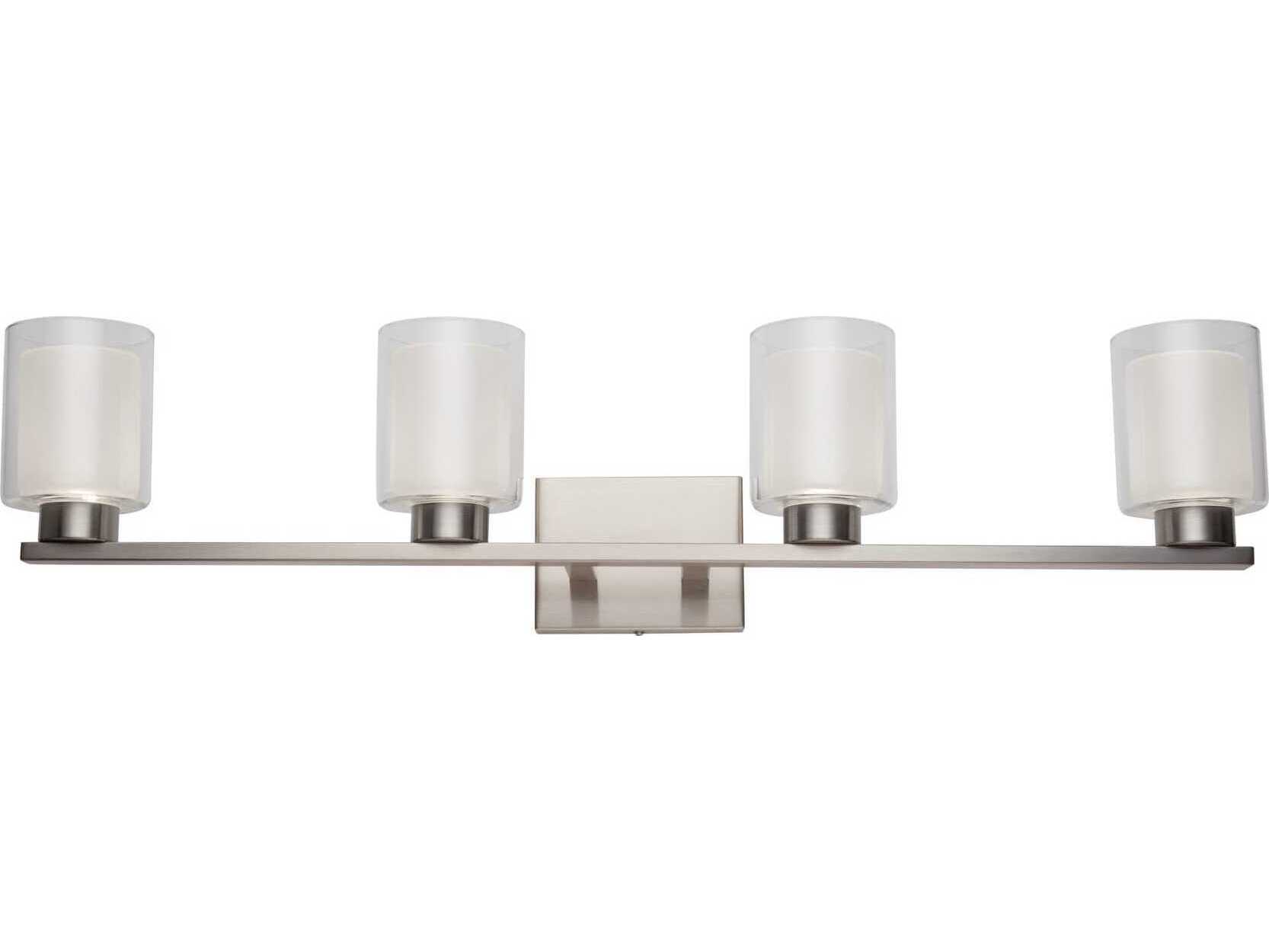 Artcraft Saville 4-Light Brushed Nickel Vanity Light