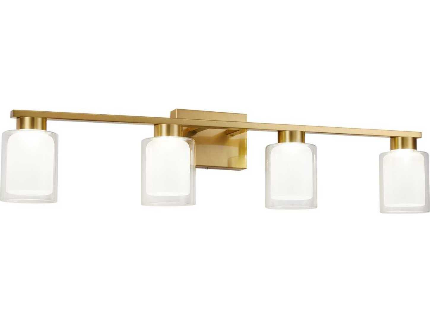 Artcraft Saville 4-Light Brass Vanity Light