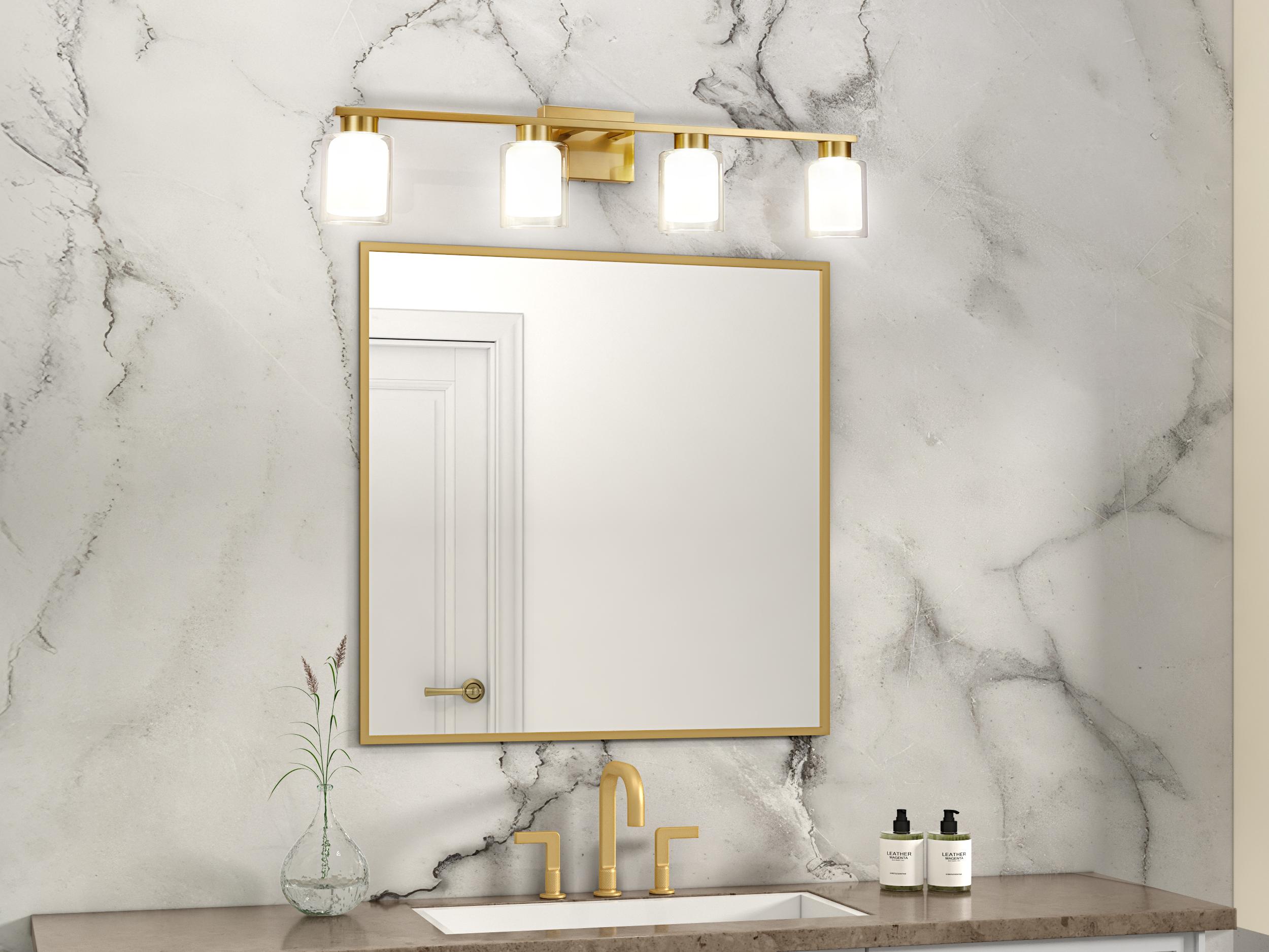 Artcraft Saville 4-Light Brass Vanity Light