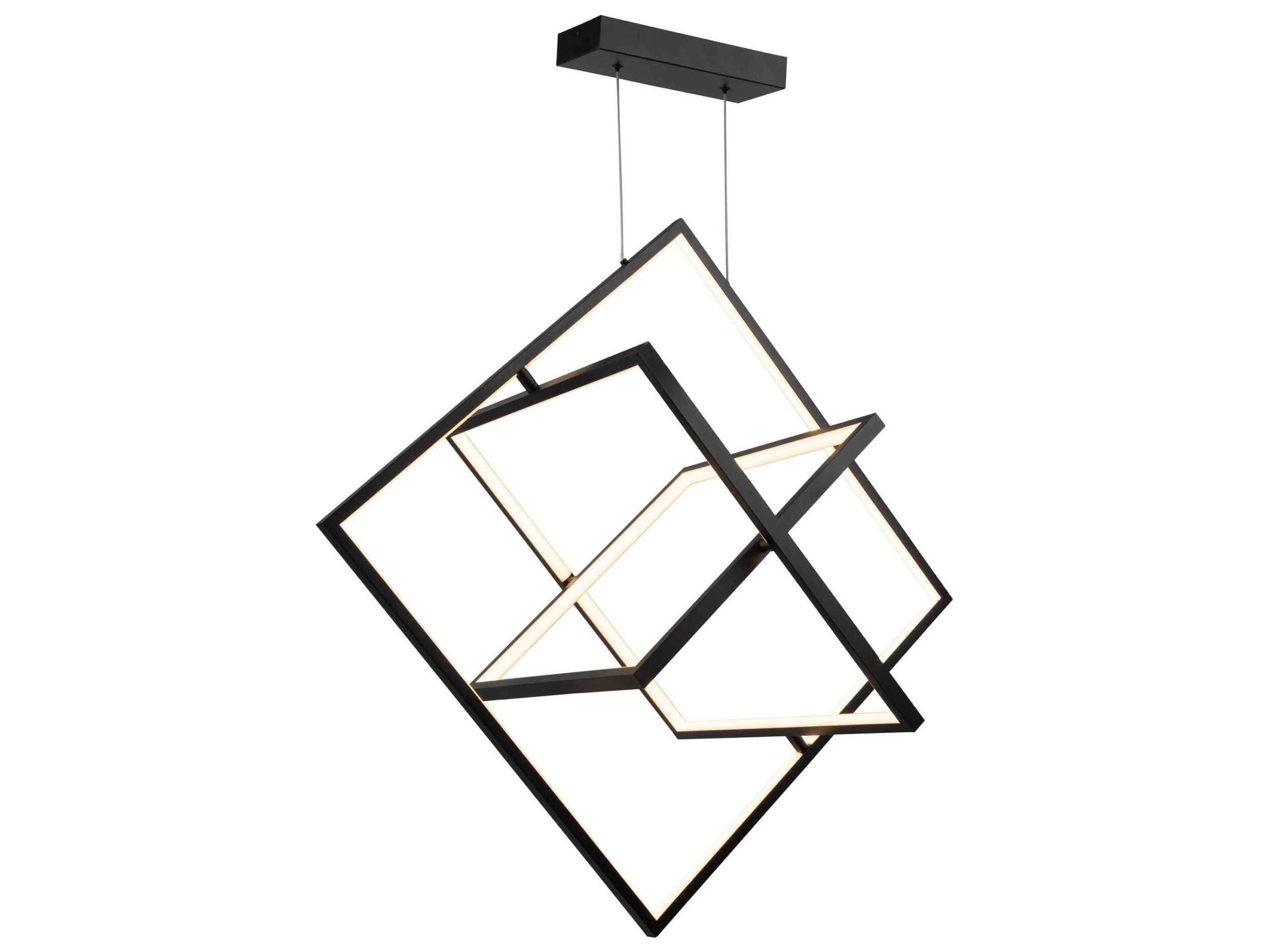 Artcraft Graymar Black LED Geometric Pendant