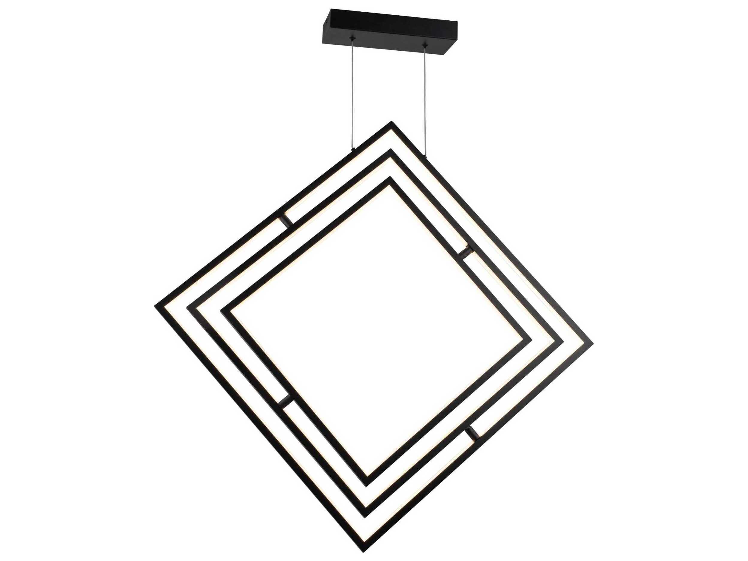 Artcraft Graymar Black LED Geometric Pendant