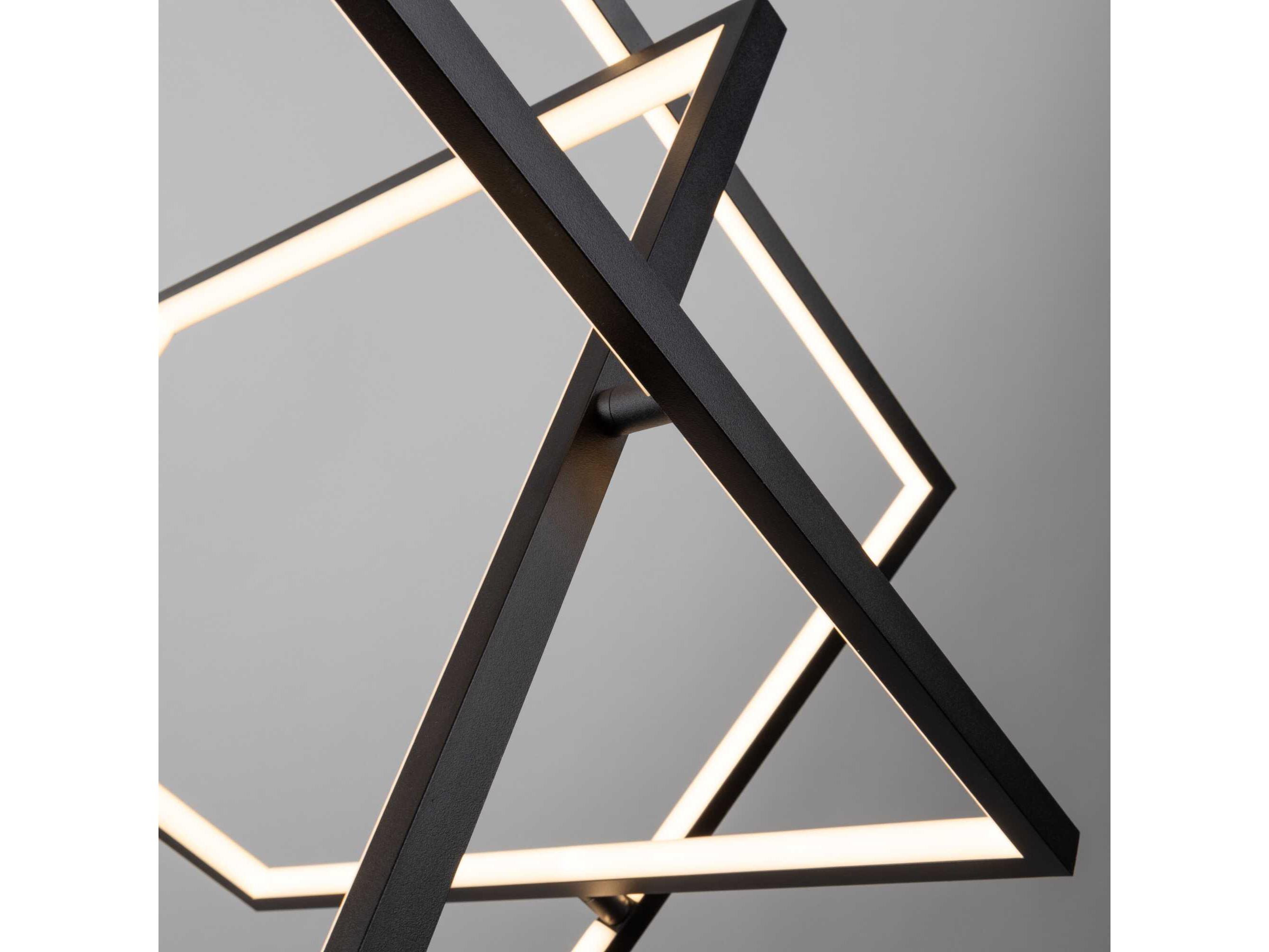 Artcraft Graymar Black LED Geometric Pendant