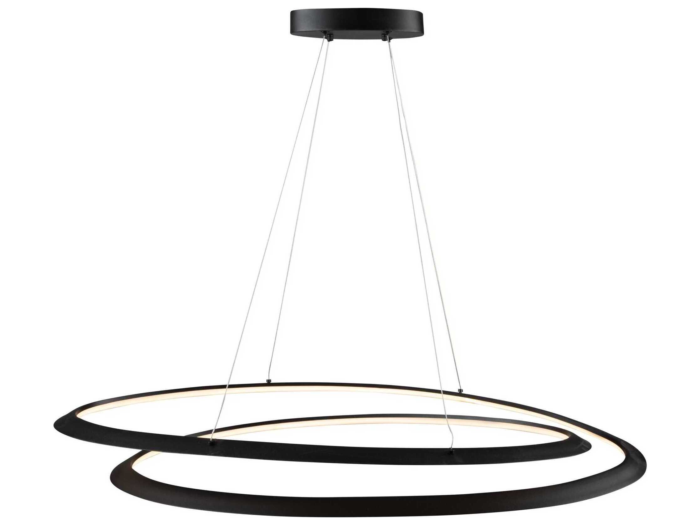 Artcraft Ara Black LED Island Pendant