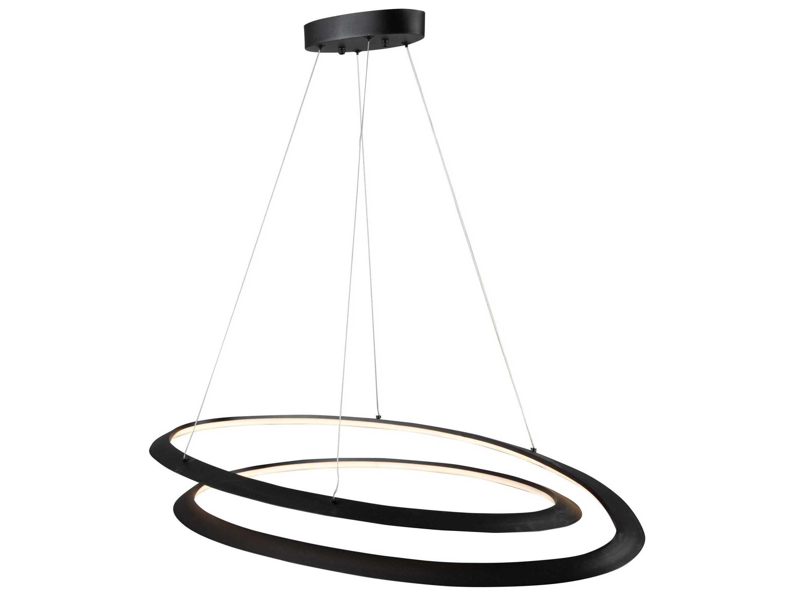 Artcraft Ara Black LED Island Pendant