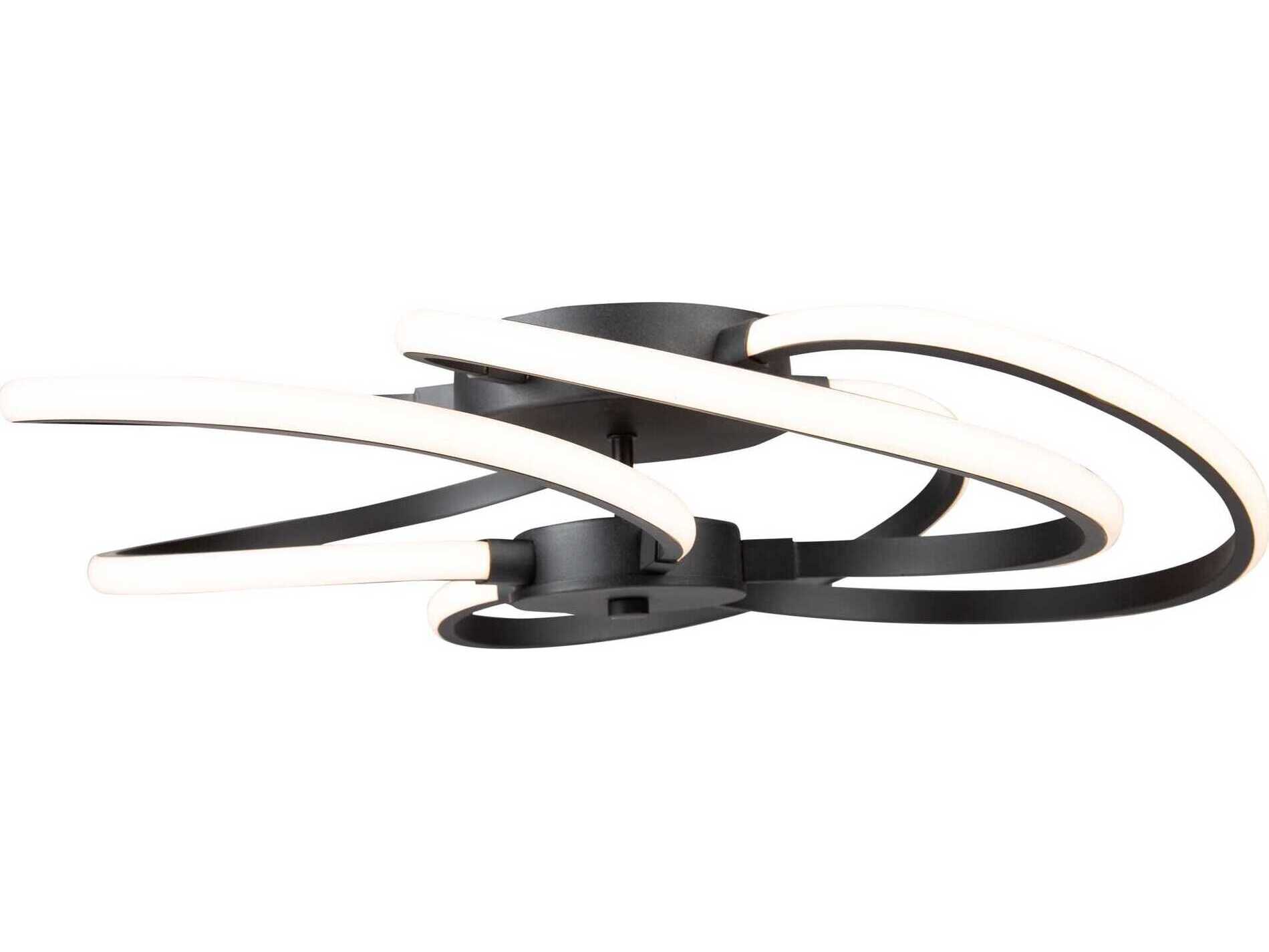 Artcraft Equinox Black LED Flush Mount