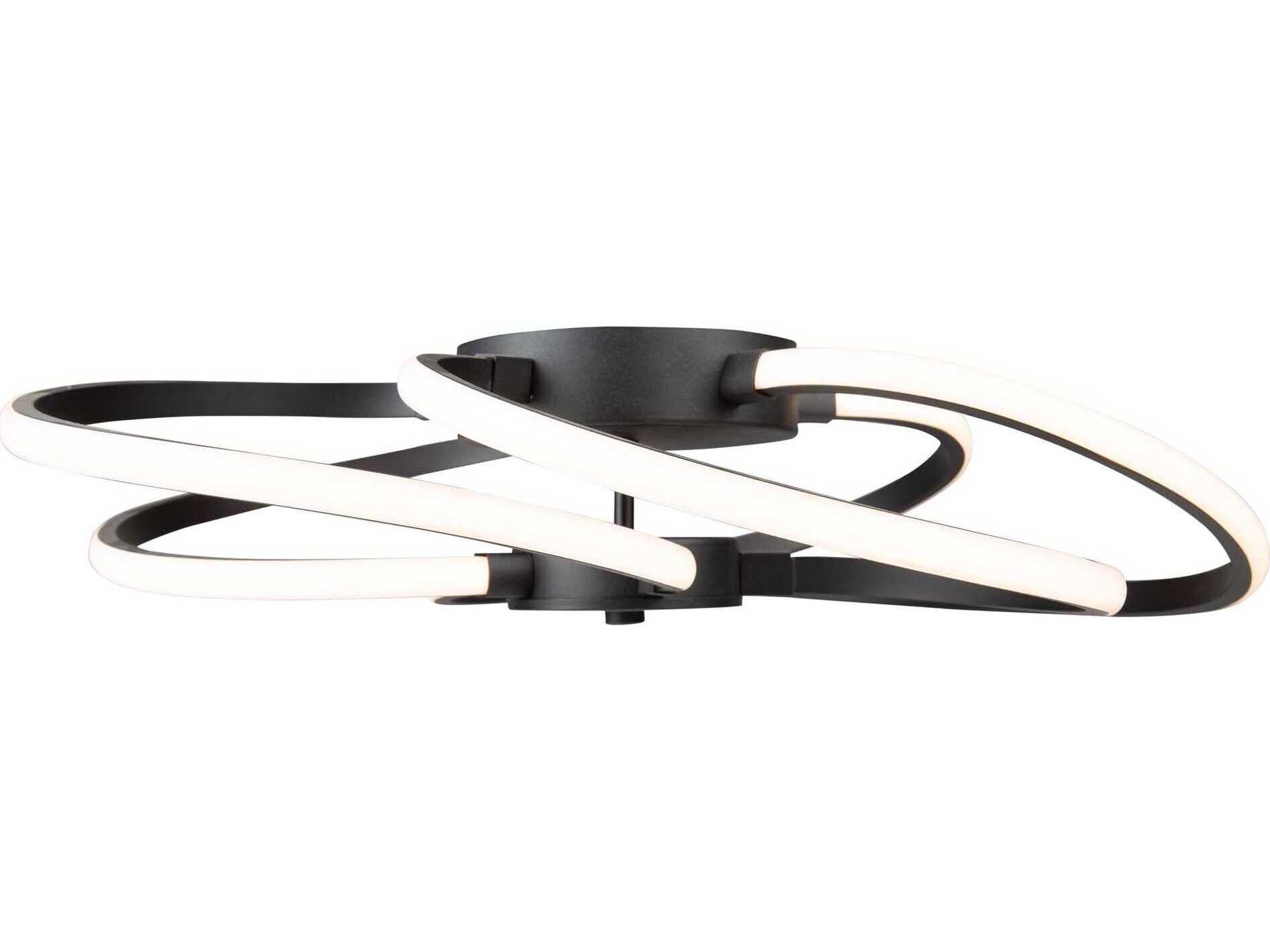 Artcraft Equinox Black LED Flush Mount