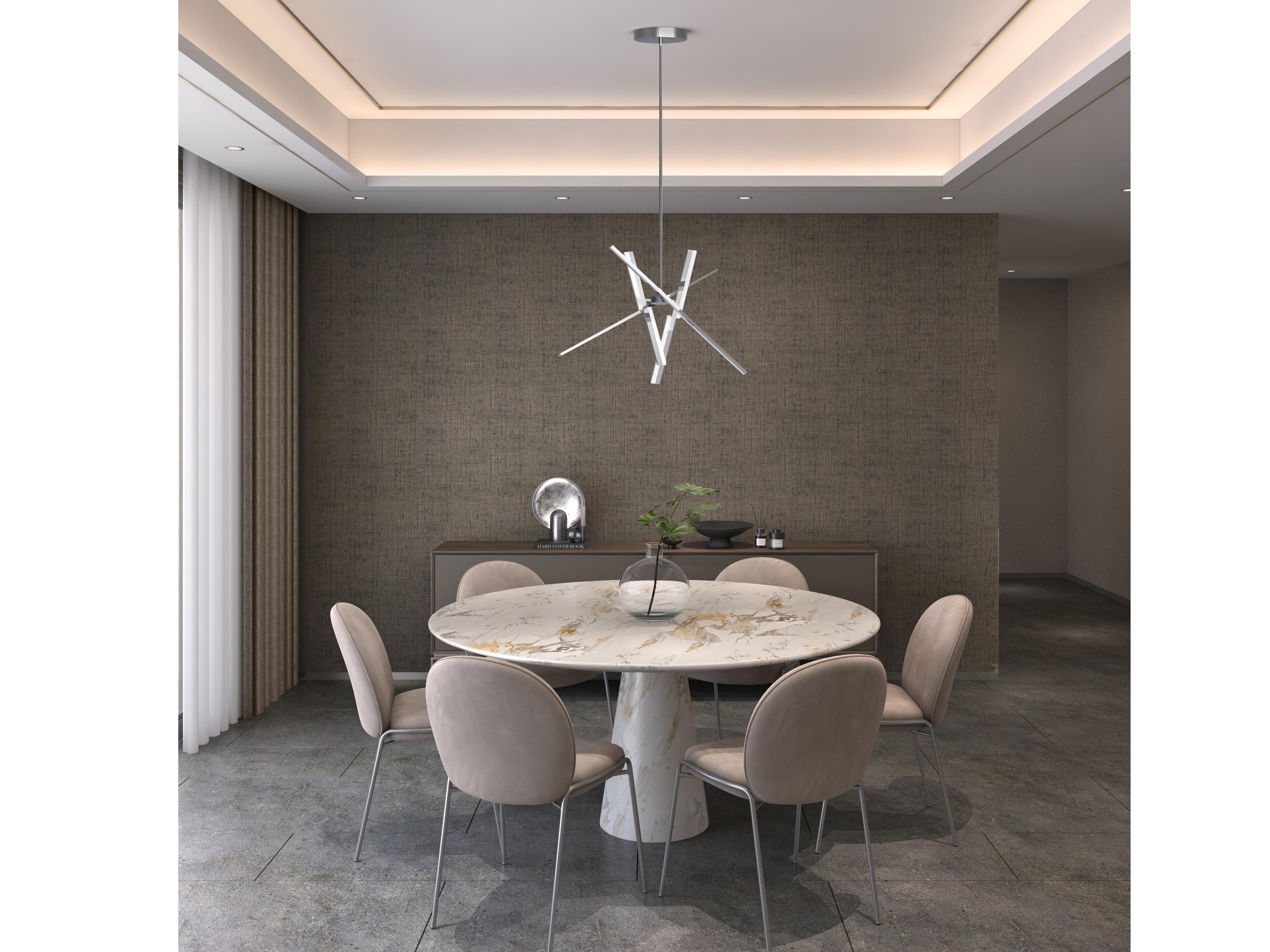 Artcraft Stix Chrome Linear Pendant