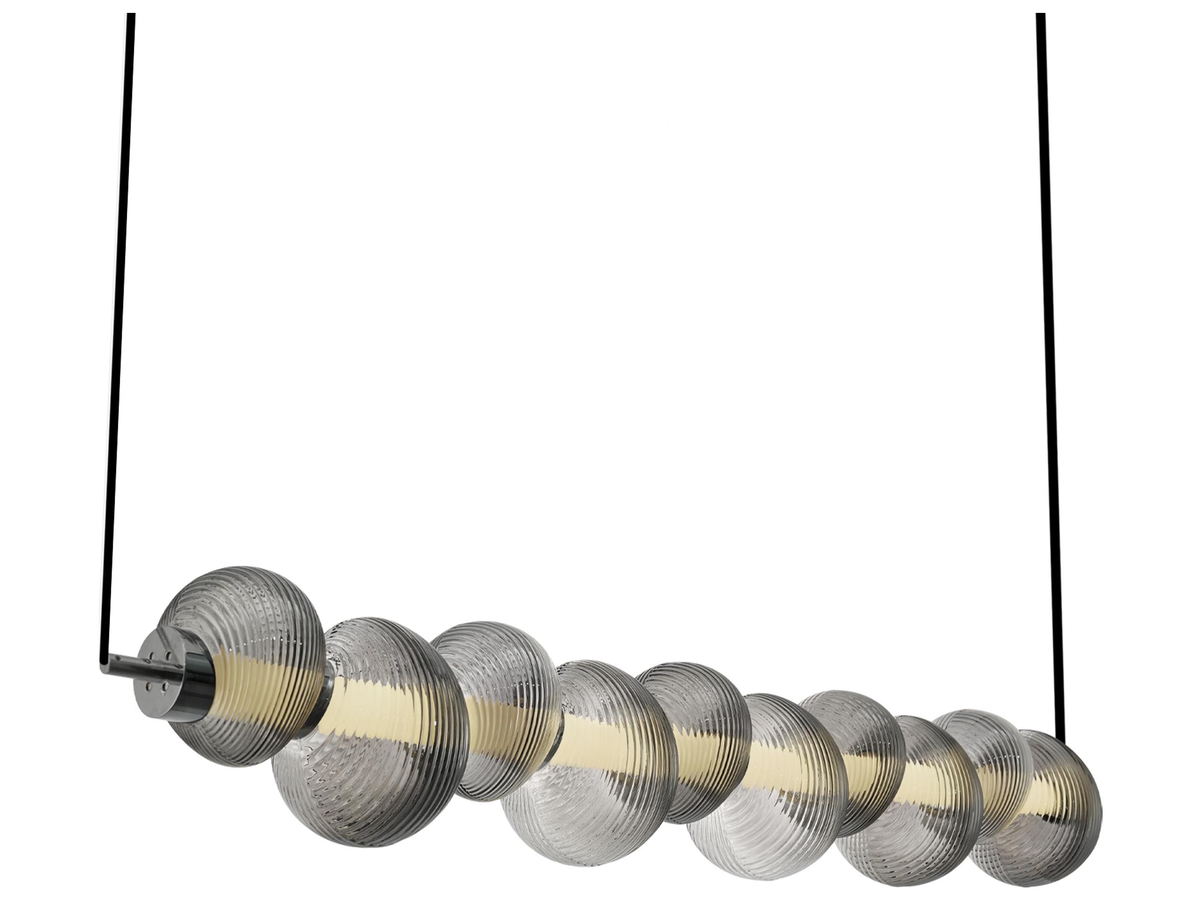 Artcraft Ariel 1-Light Chrome Linear Island Pendant