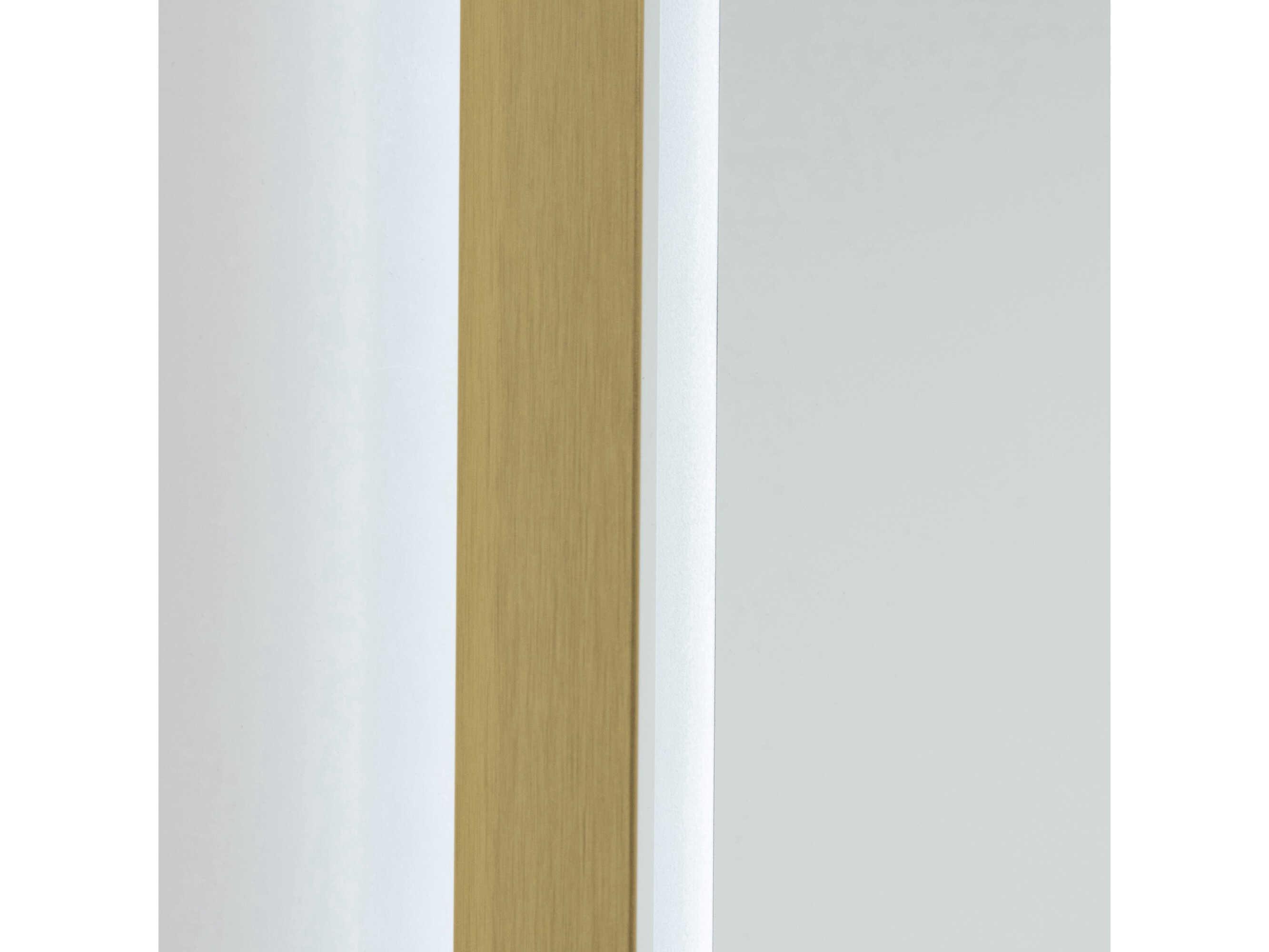 Artcraft Reflections Brushed Brass Rectangular Wall Mirror