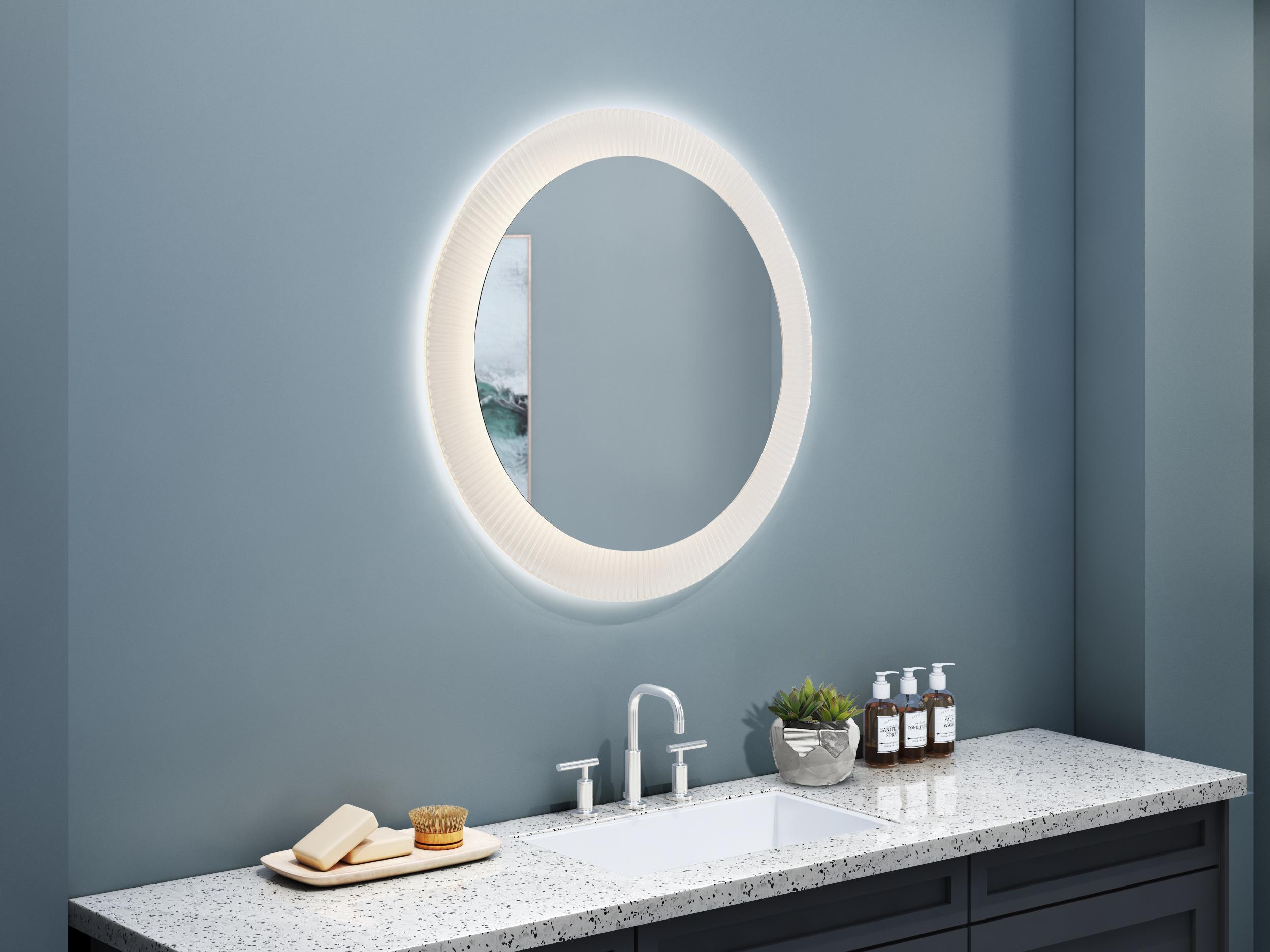 Artcraft Reflections Clear Round Wall Mirror