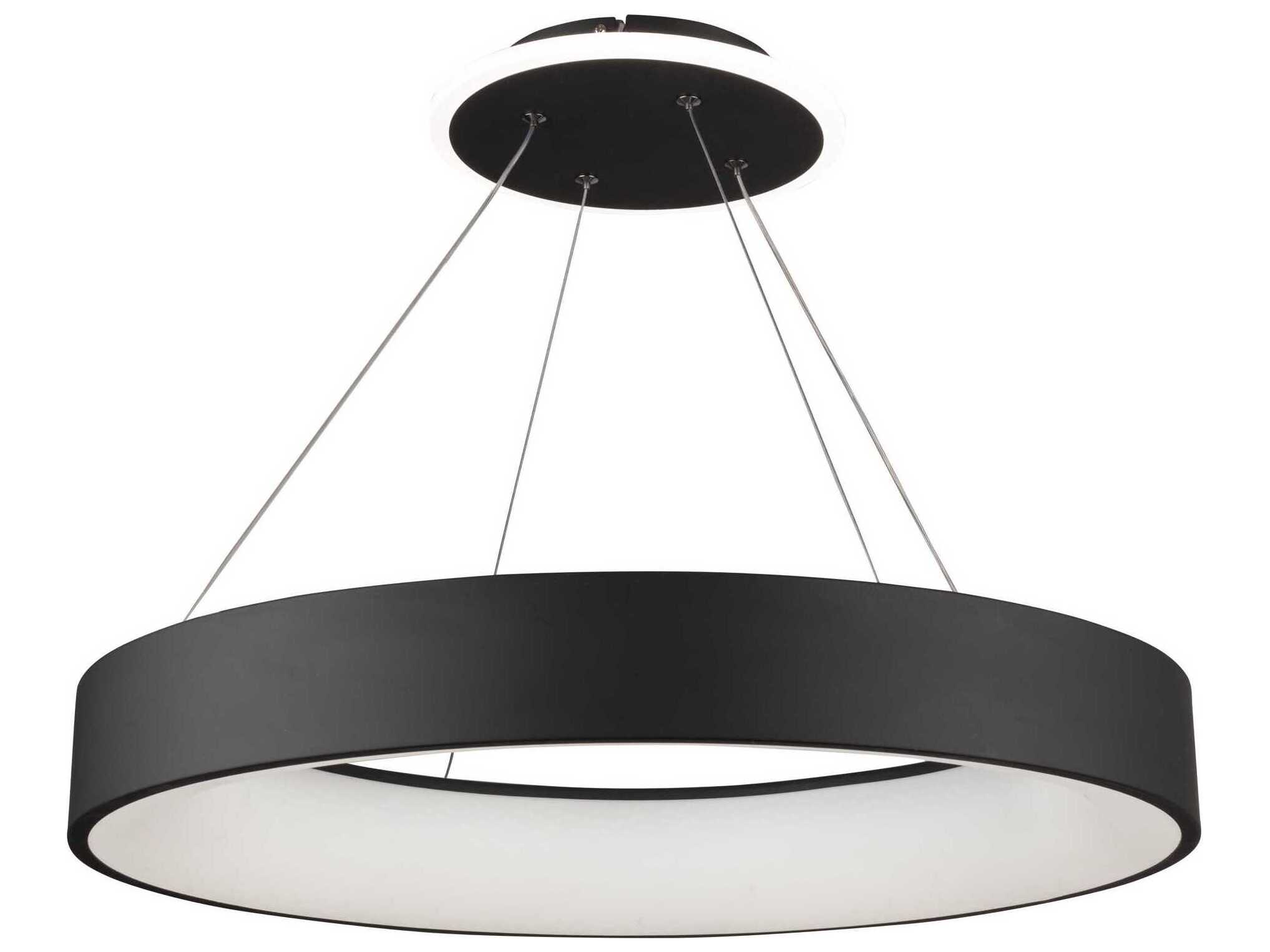 Artcraft Lazio Black LED Round Pendant