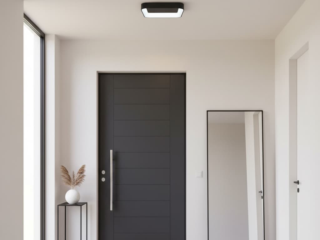 Artcraft Lazio Black LED Flush Mount