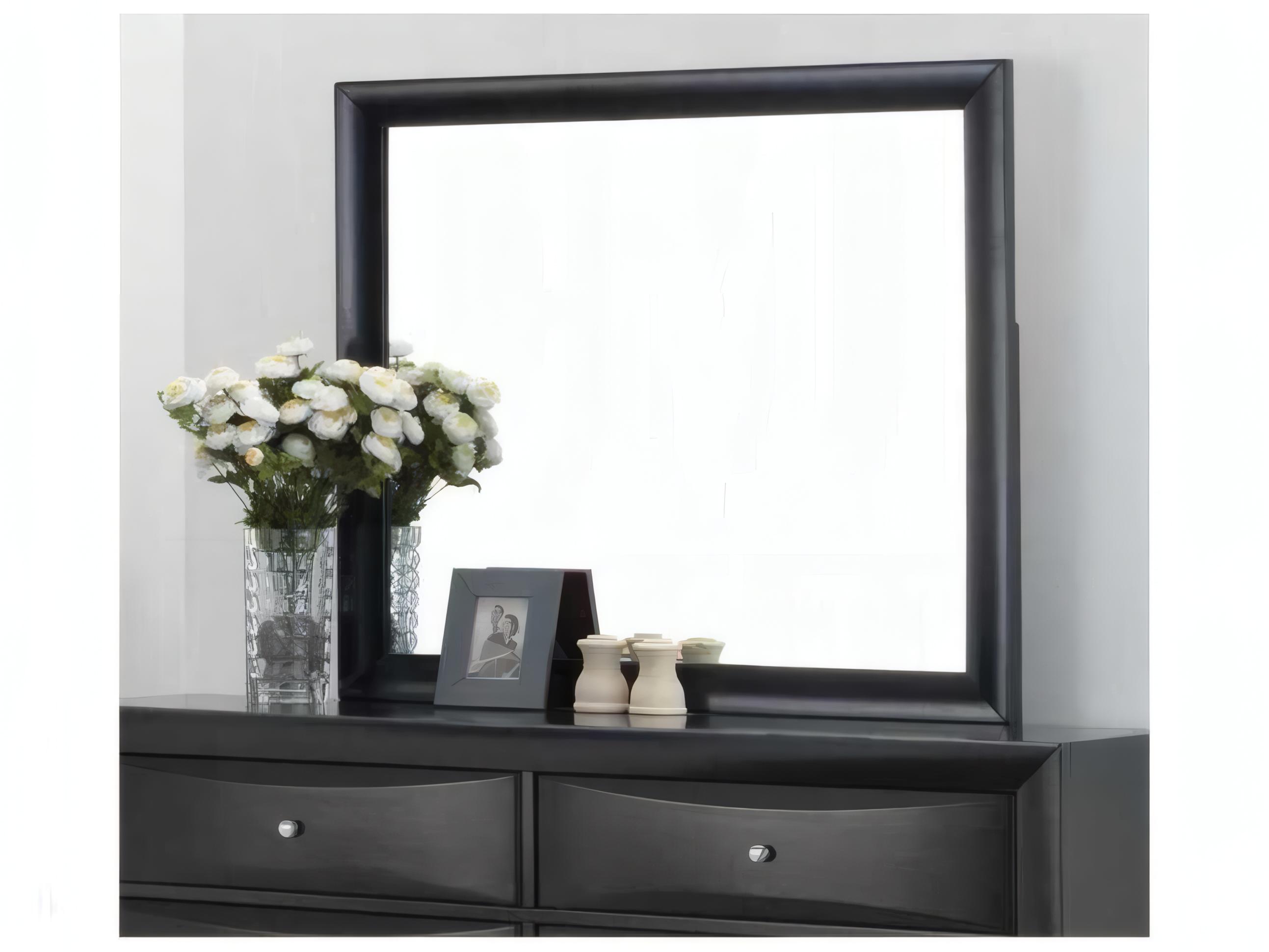 Acme Furniture Ireland Black Square Wall Mirror